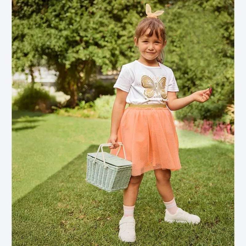 Kinder-Mädchen-Set mit Haargummi, 3-teilig