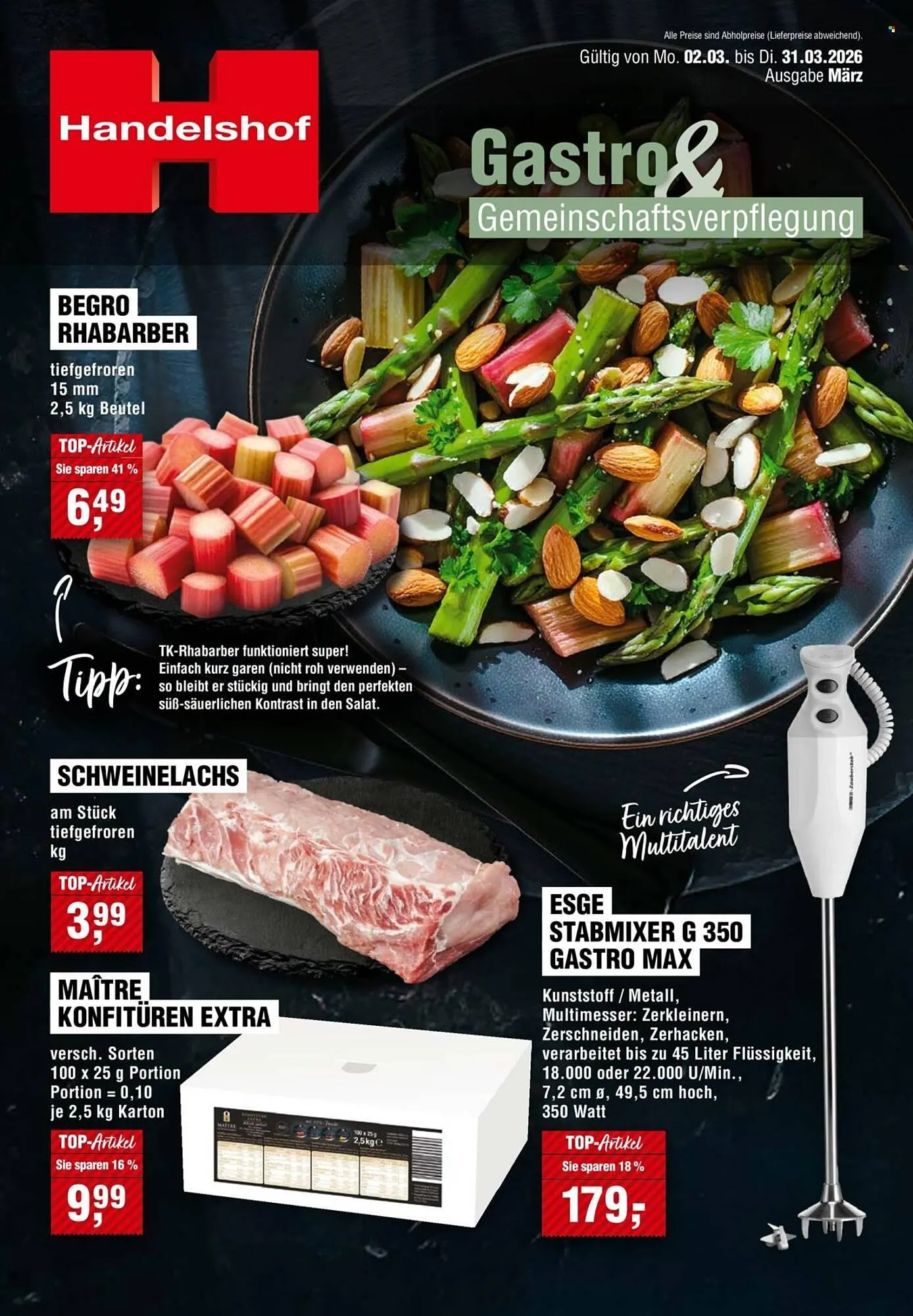 Handelshof Prospekt von 2. März bis 31. März 2026 - Prospekt seite 1