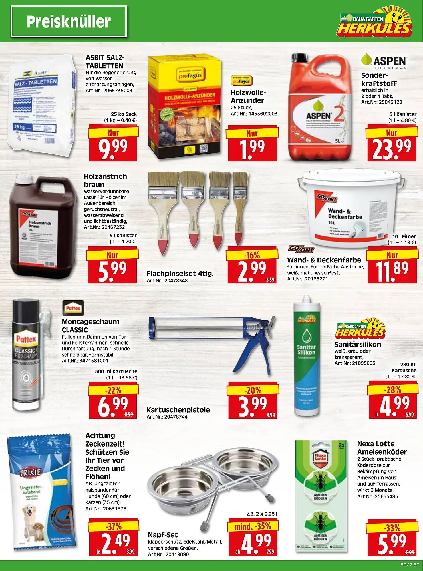 Herkules Baumarkt Prospekt von 21. Juli bis 26. Juli 2025 - Prospekt seite 7