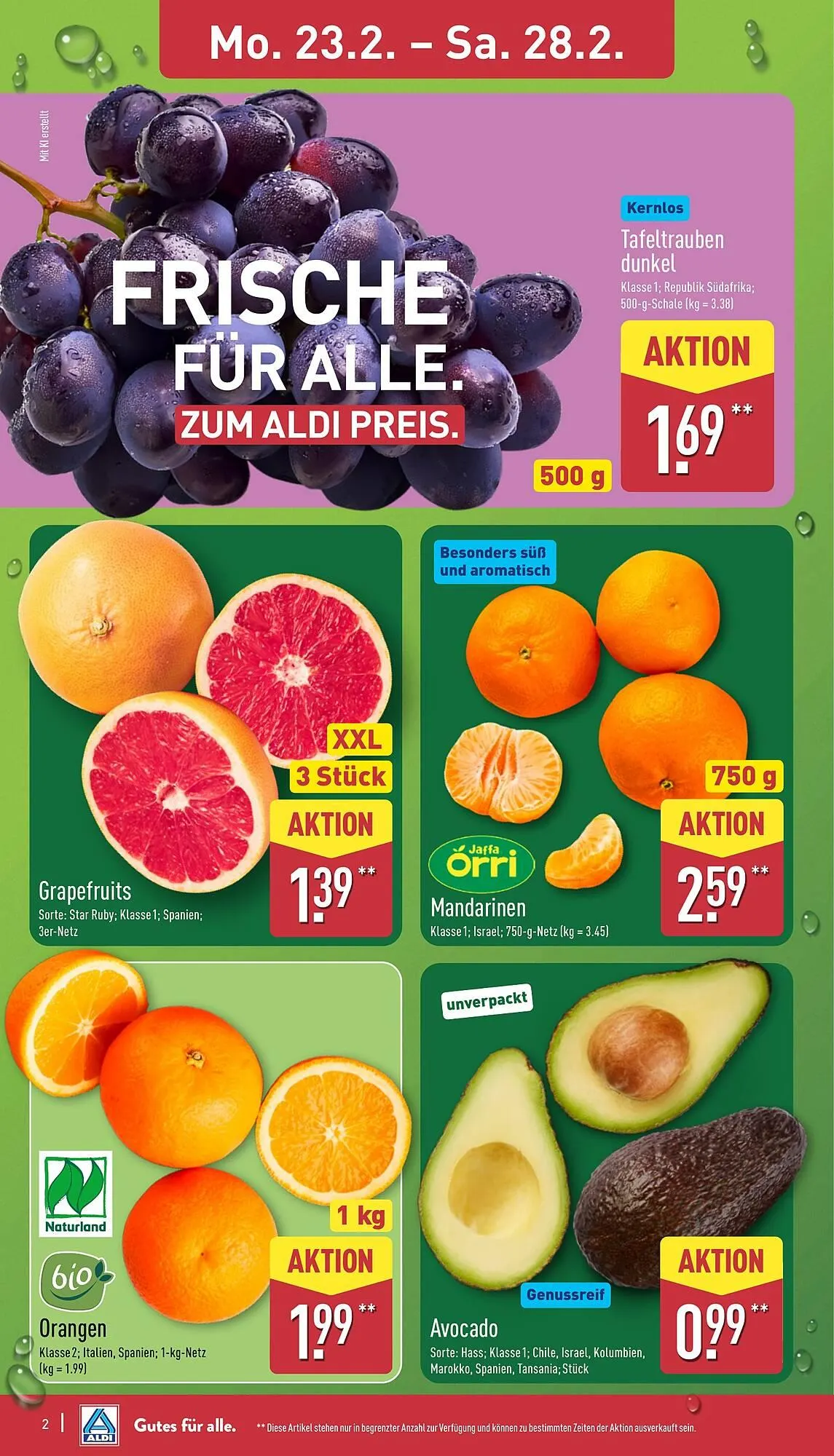 Aldi Nord Prospekt von 23. Februar bis 28. Februar 2026 - Prospekt seite 2