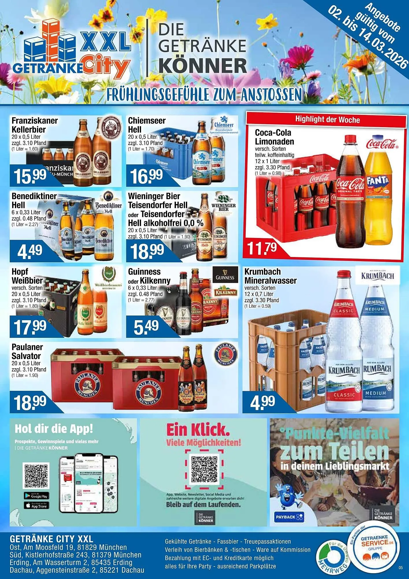 Getränke City Prospekt von 2. März bis 14. März 2026 - Prospekt seite 1
