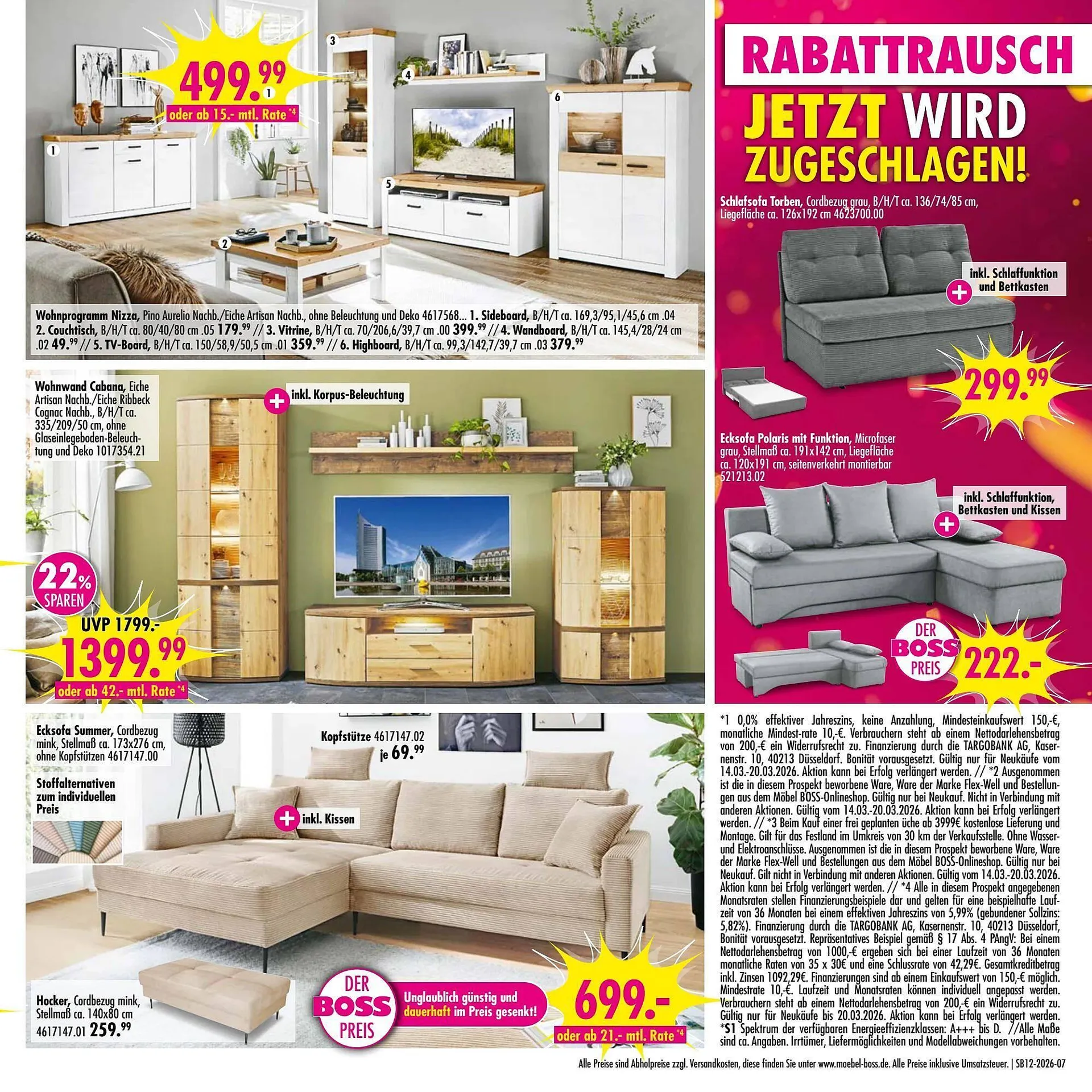 Möbel Boss Prospekt von 14. März bis 21. März 2026 - Prospekt seite 7