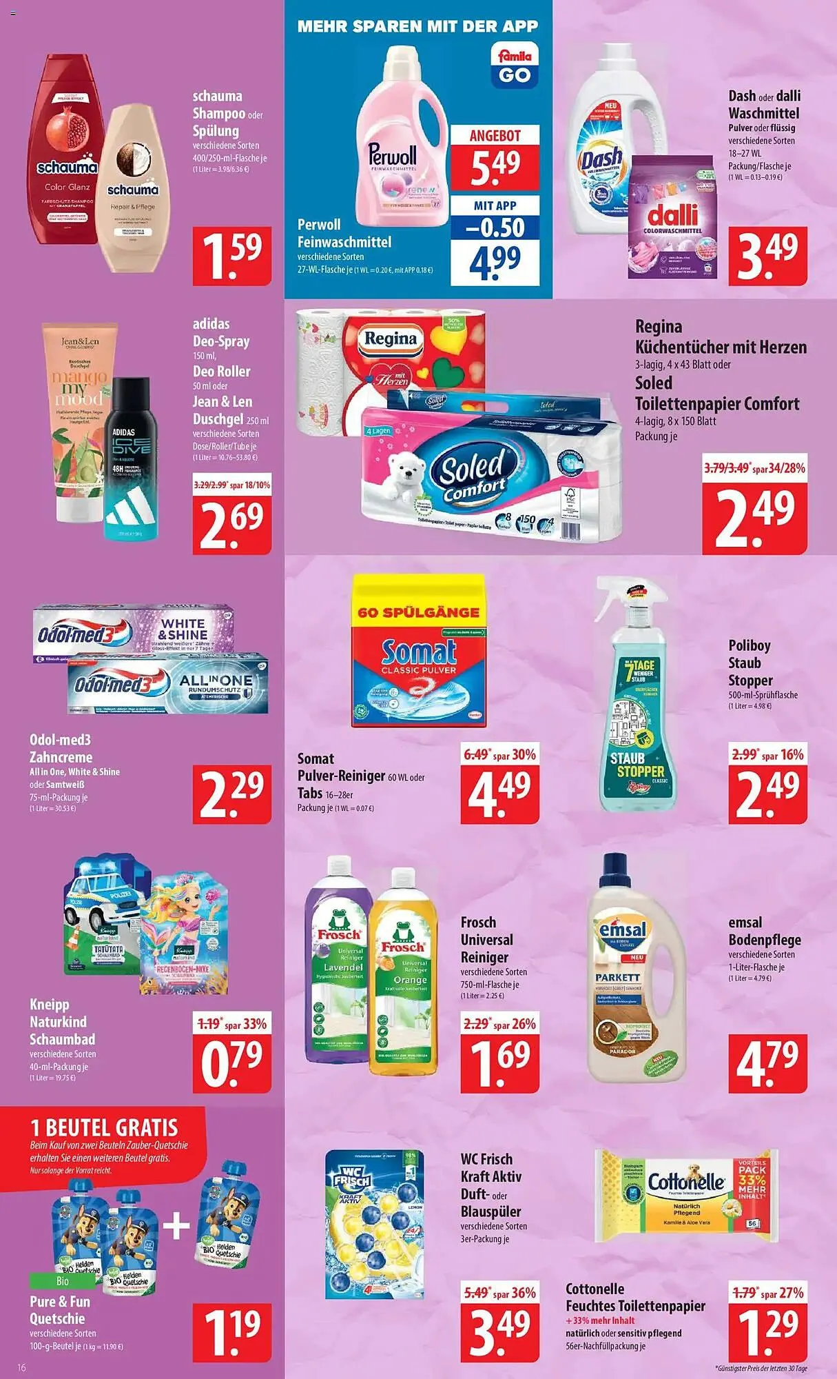 Famila Nord Ost Prospekt von 30. März bis 4. April 2026 - Prospekt seite 16