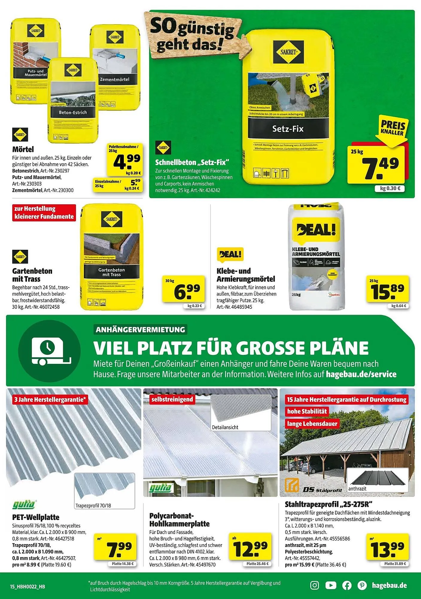 Hagebau Prospekt von 24. Mai bis 31. Mai 2025 - Prospekt seite 15