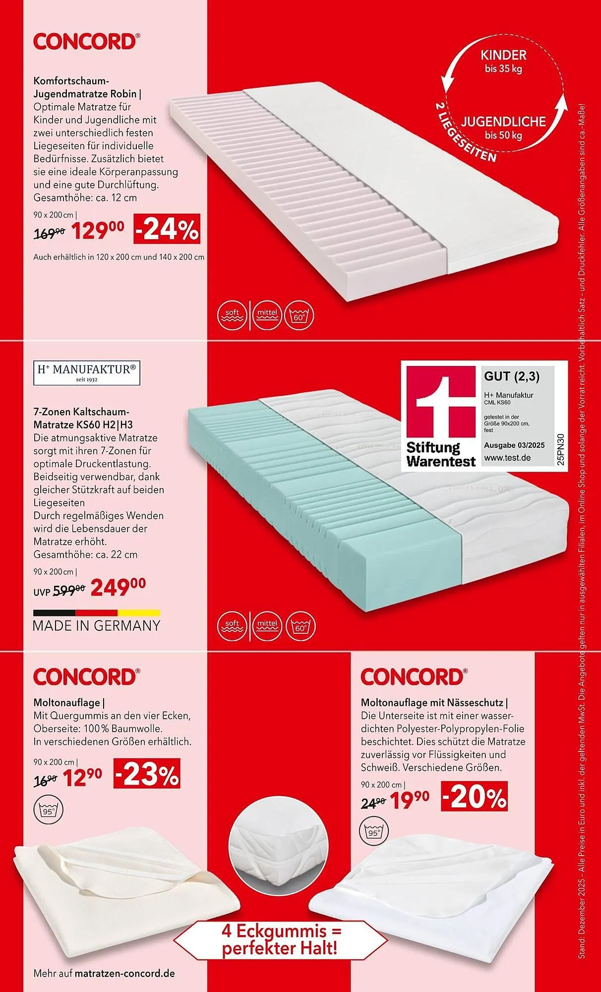 Matratzen Concord Prospekt von 27. Dezember bis 27. Januar 2026 - Prospekt seite 2
