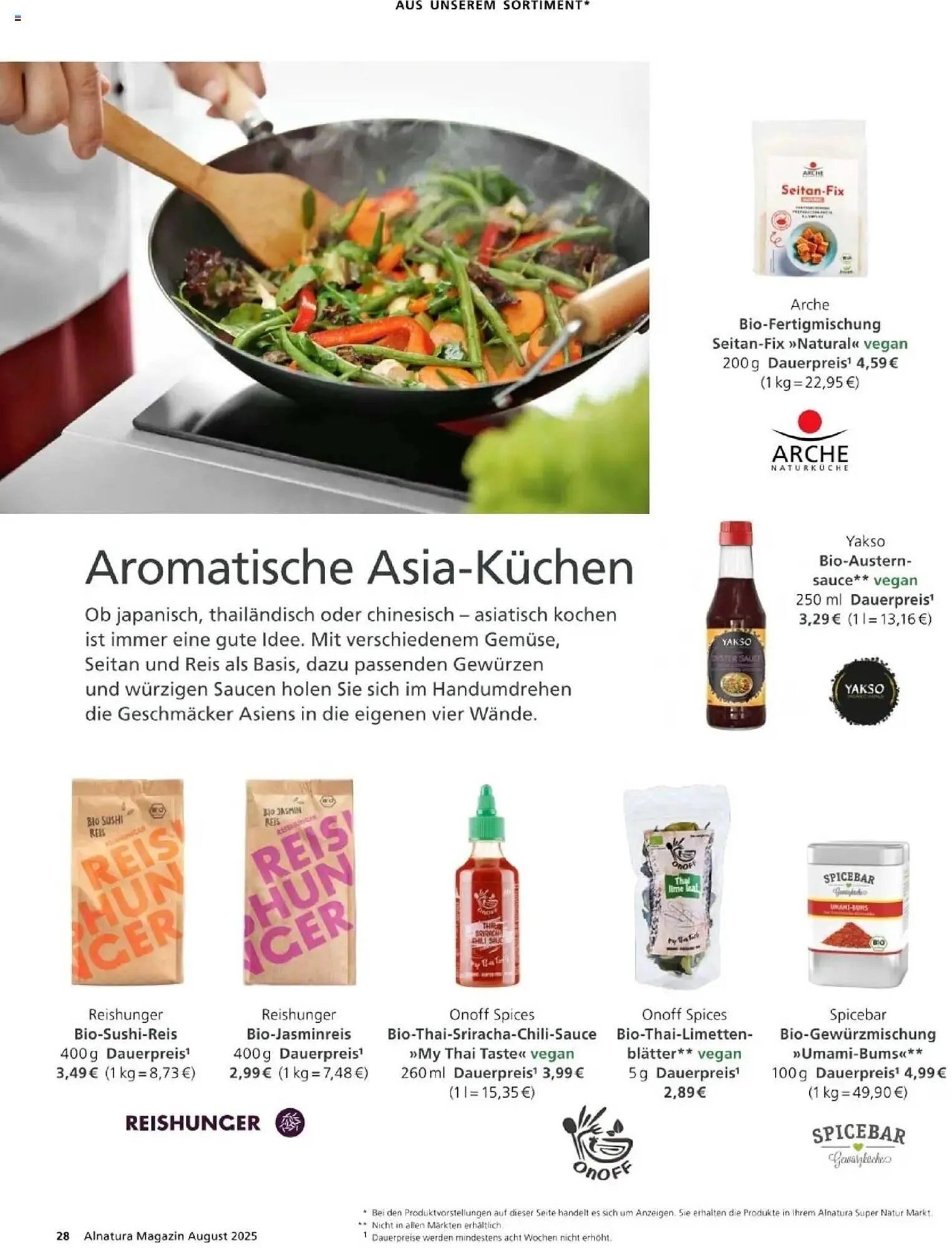 Alnatura Prospekt von 1. August bis 31. August 2025 - Prospekt seite 28