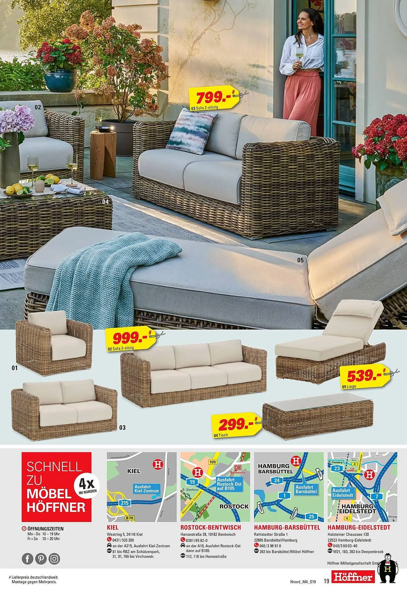 Höffner Prospekt von 9. April bis 22. April 2025 - Prospekt seite 19