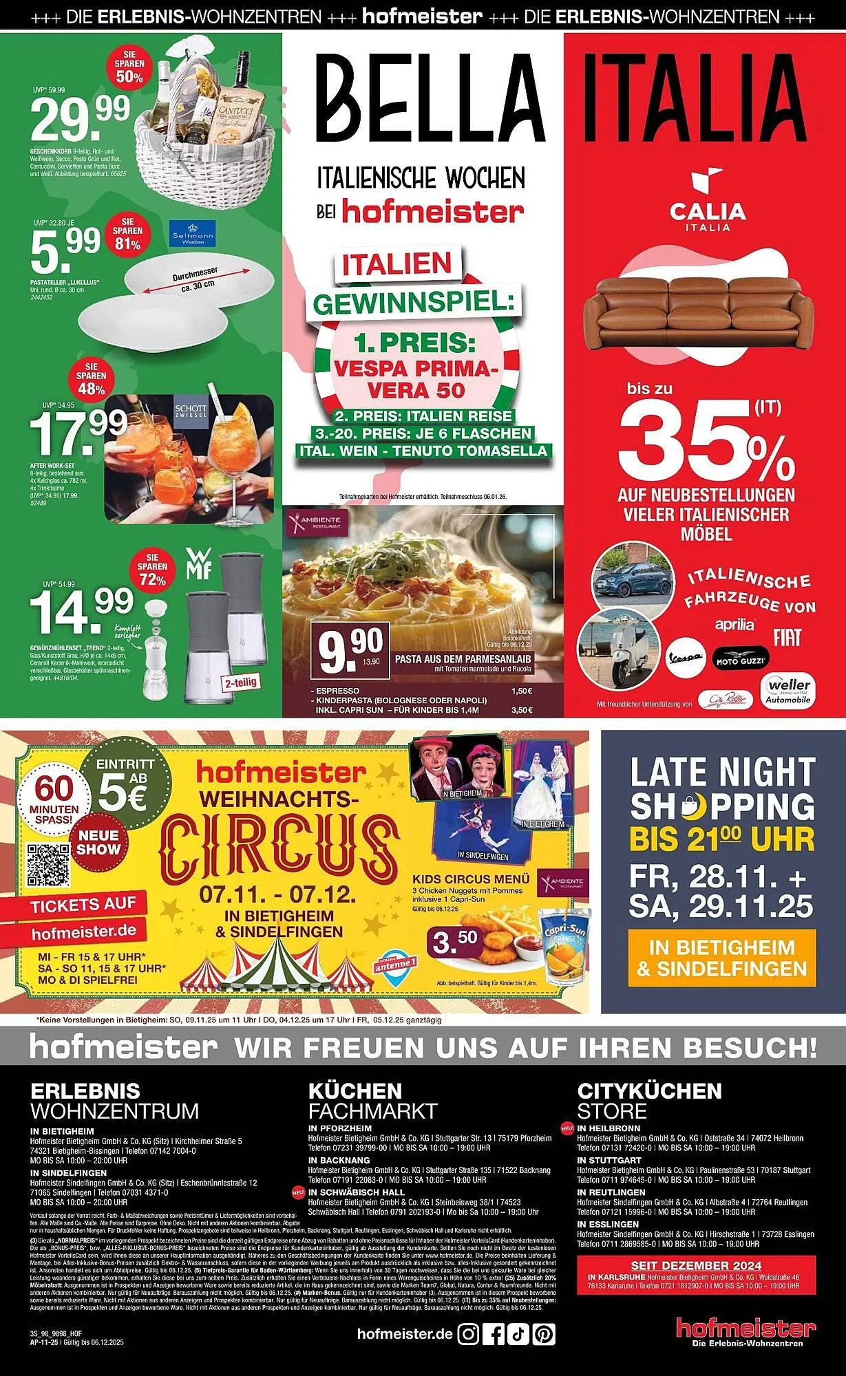 Hofmeister Prospekt von 5. November bis 6. Dezember 2025 - Prospekt seite 12