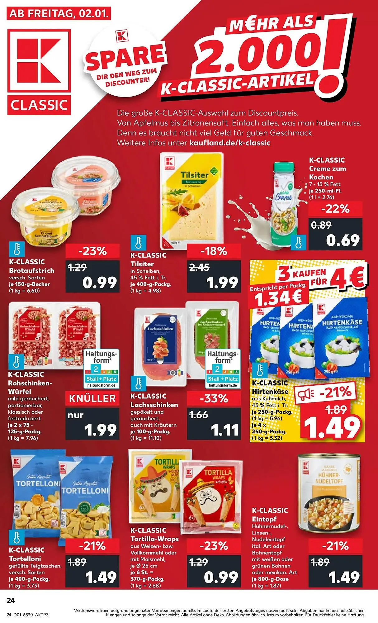 Kaufland Prospekt von 4. Januar bis 7. Januar 2026 - Prospekt seite 24