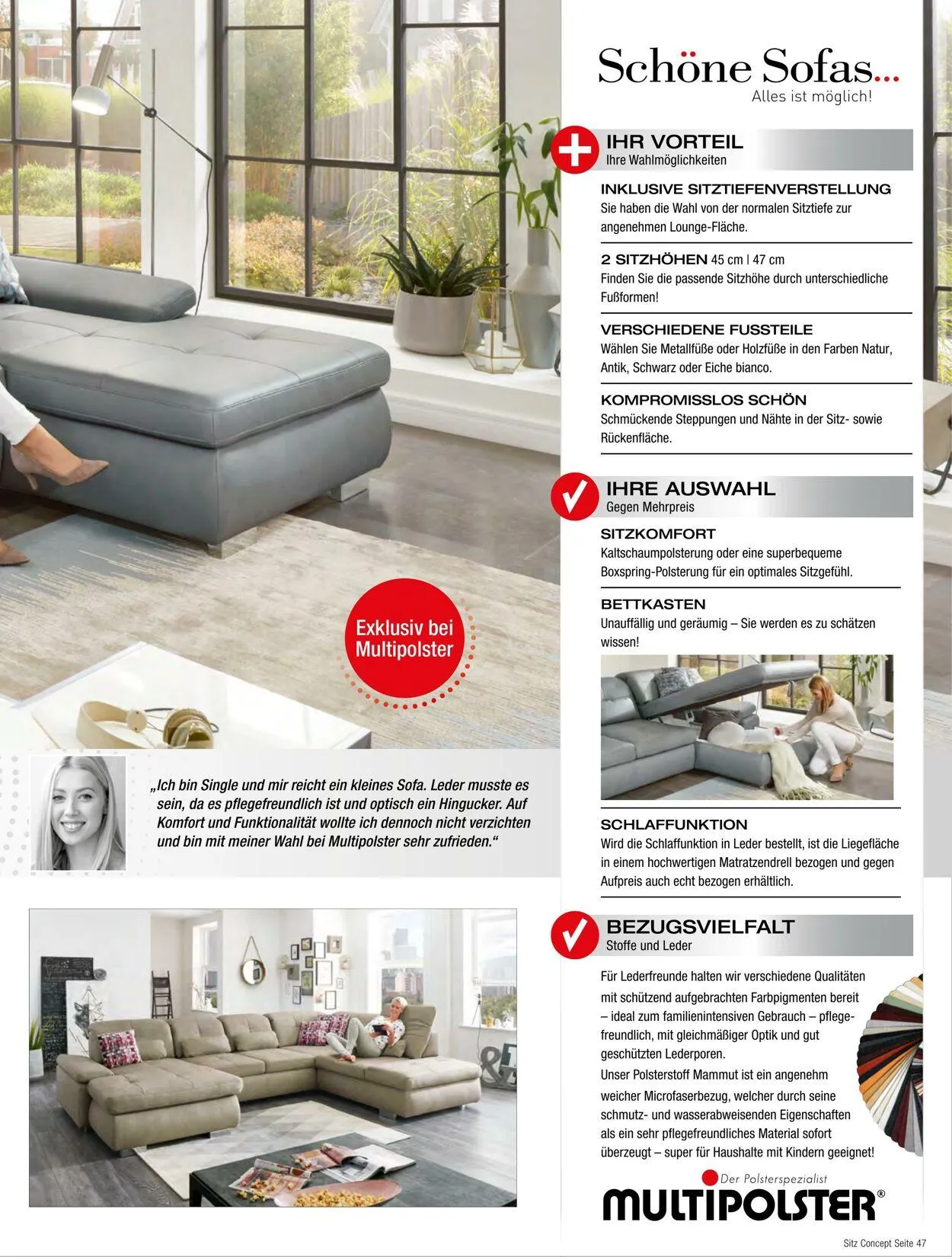 Multipolster Aktueller Prospekt von 2. Juni bis 16. Juni 2025 - Prospekt seite 47