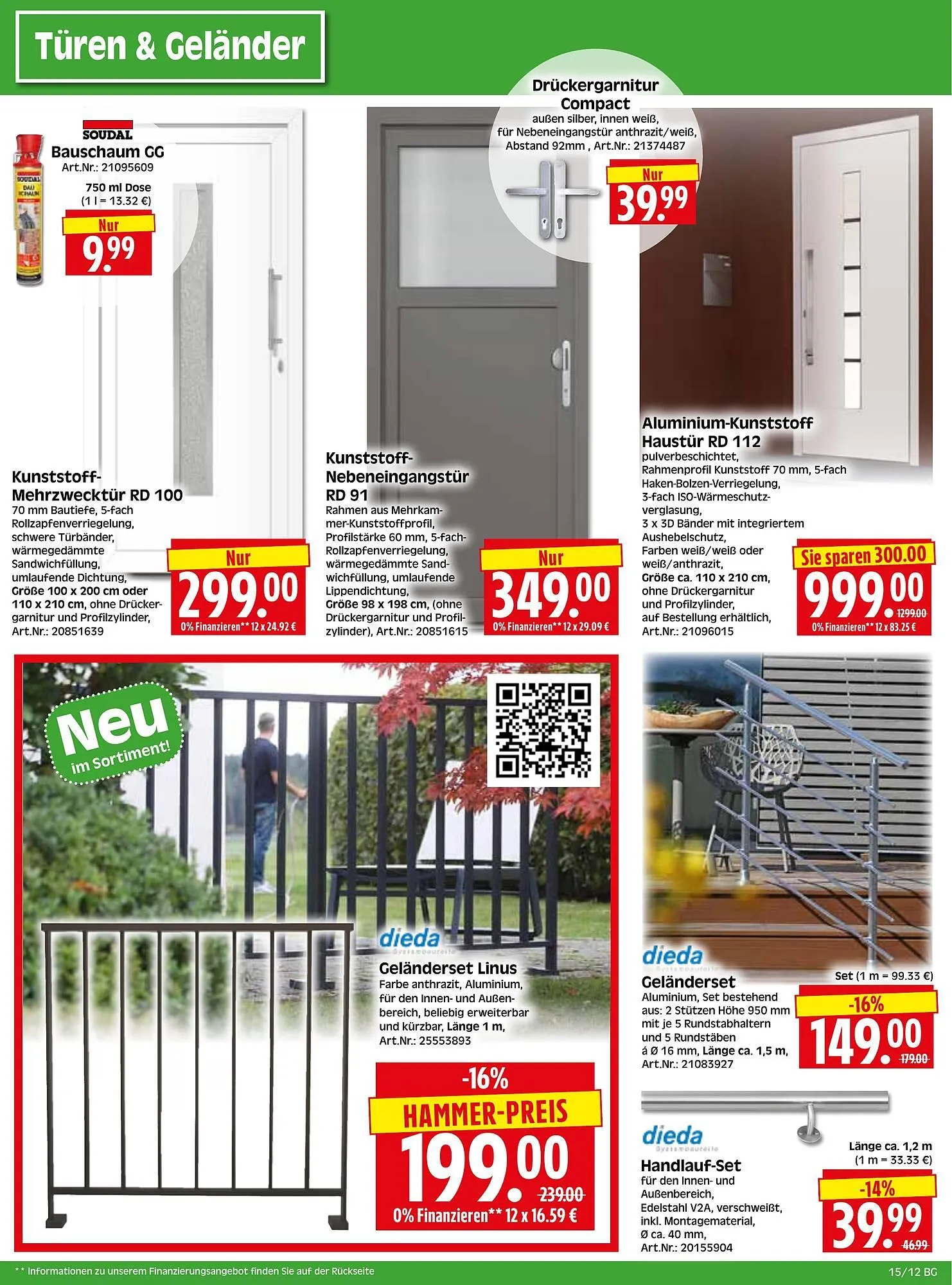 Herkules Baumarkt Prospekt von 7. April bis 12. April 2025 - Prospekt seite 12