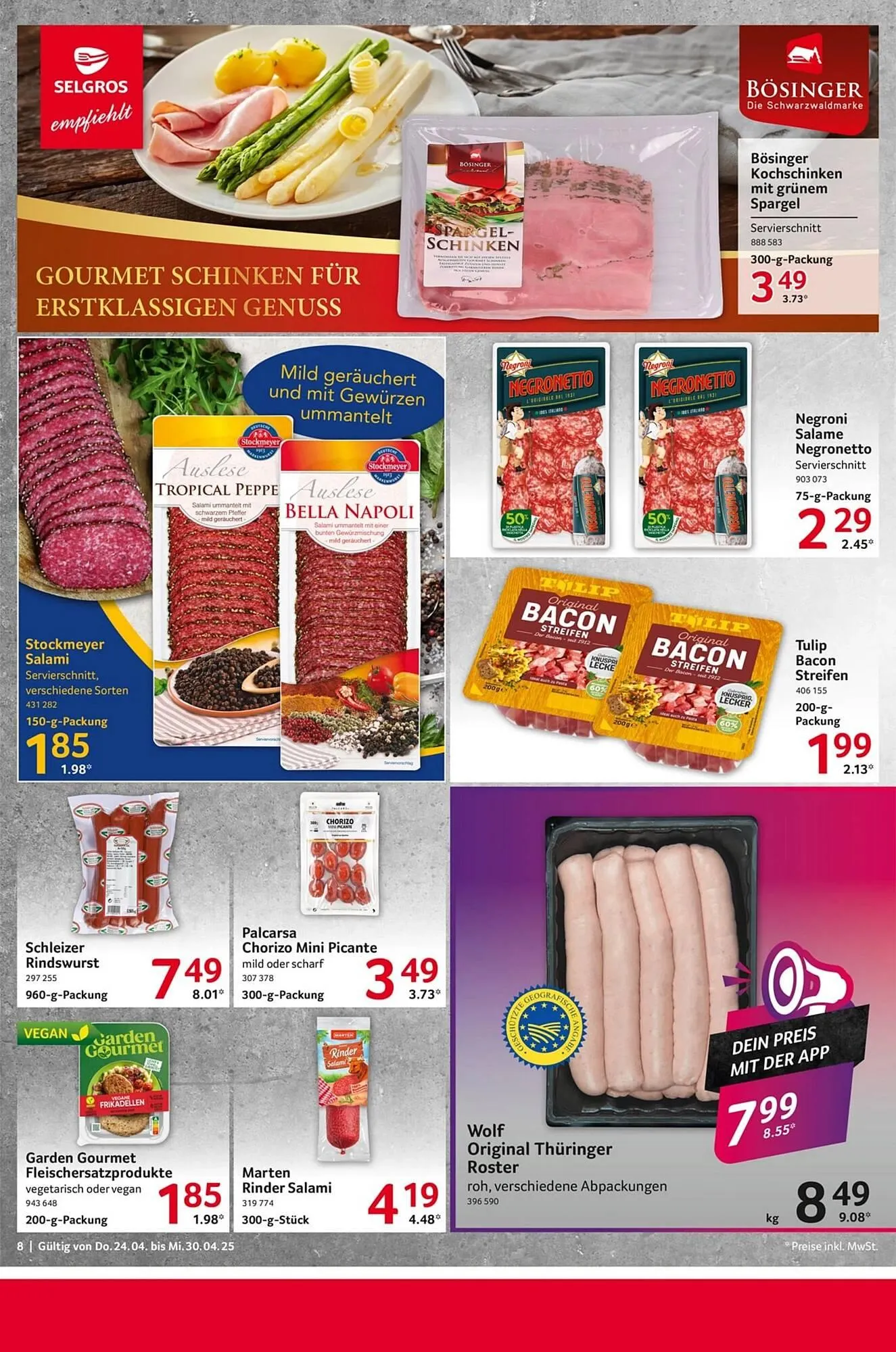 Selgros Prospekt von 24. April bis 30. April 2025 - Prospekt seite 8