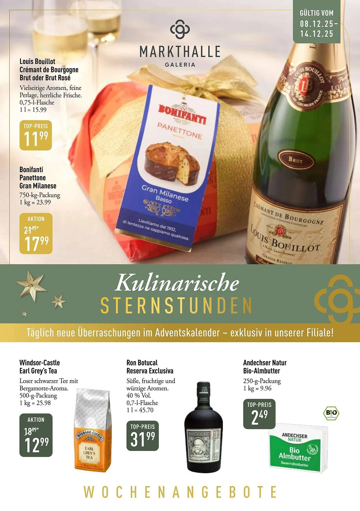 Galeria Markthalle Prospekt von 8. Dezember bis 15. Dezember 2025 - Prospekt seite 1