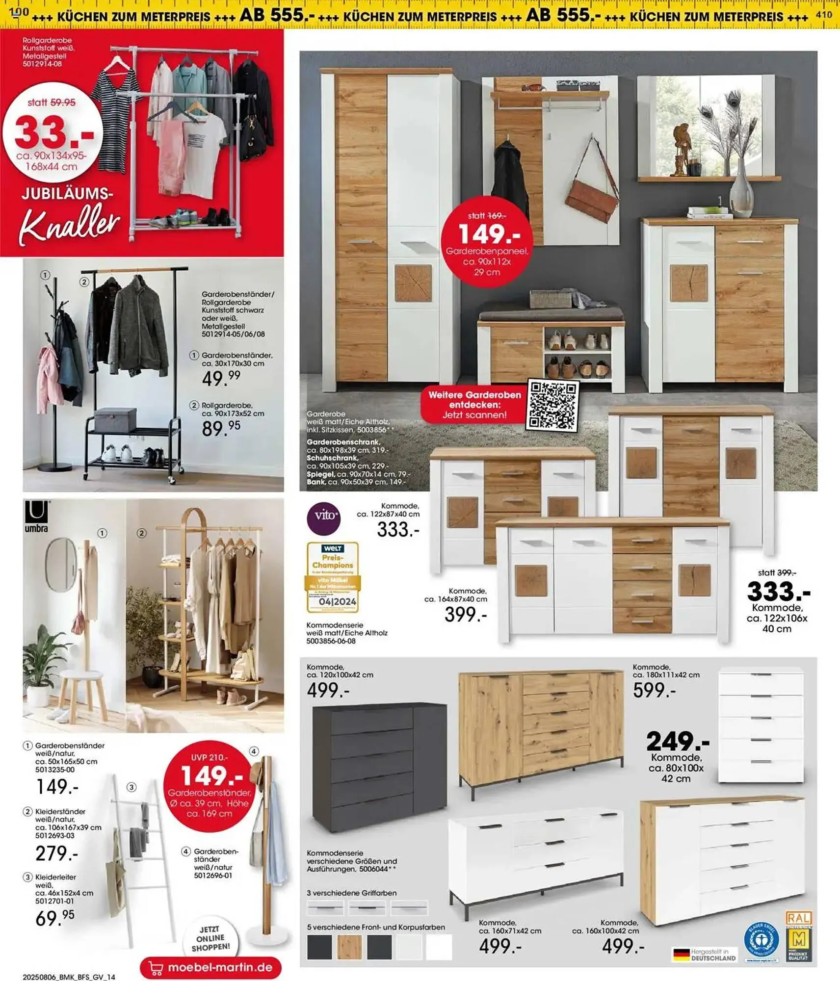 Möbel Martin Prospekt von 6. August bis 19. August 2025 - Prospekt seite 14
