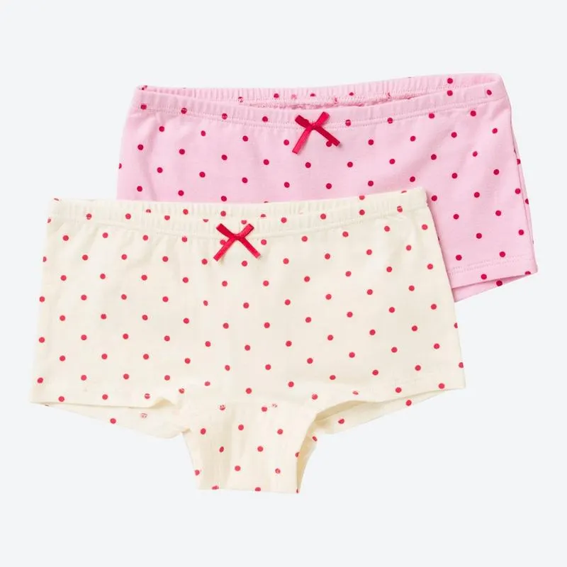 Kinder-Mädchen-Panty mit Allover-Print, Doppelpack