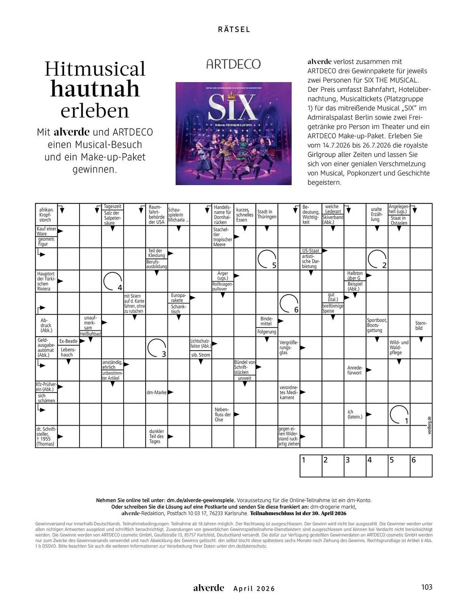 Dm drogerie Magazin von 1. April bis 30. April 2026 - Prospekt seite 103