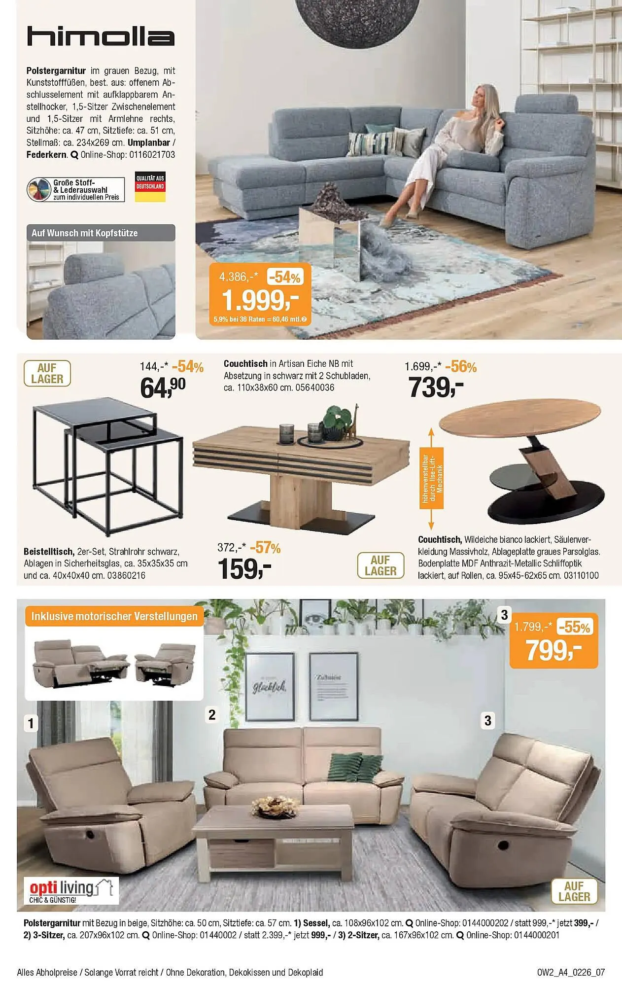 Opti Wohnwelt Prospekt von 28. Januar bis 21. Februar 2026 - Prospekt seite 7