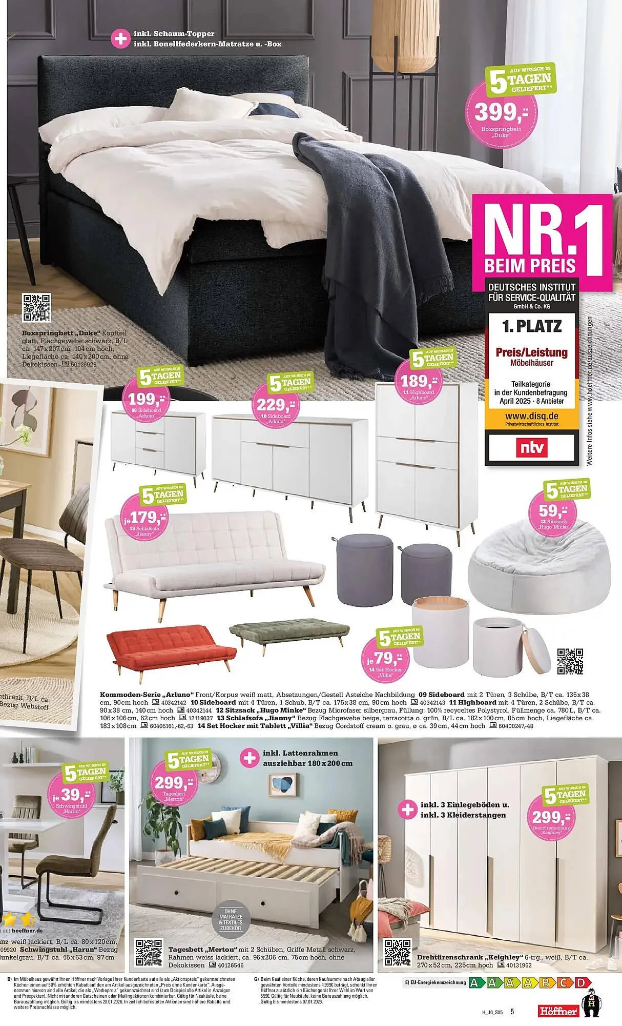 Höffner Prospekt von 23. Dezember bis 20. Januar 2026 - Prospekt seite 5