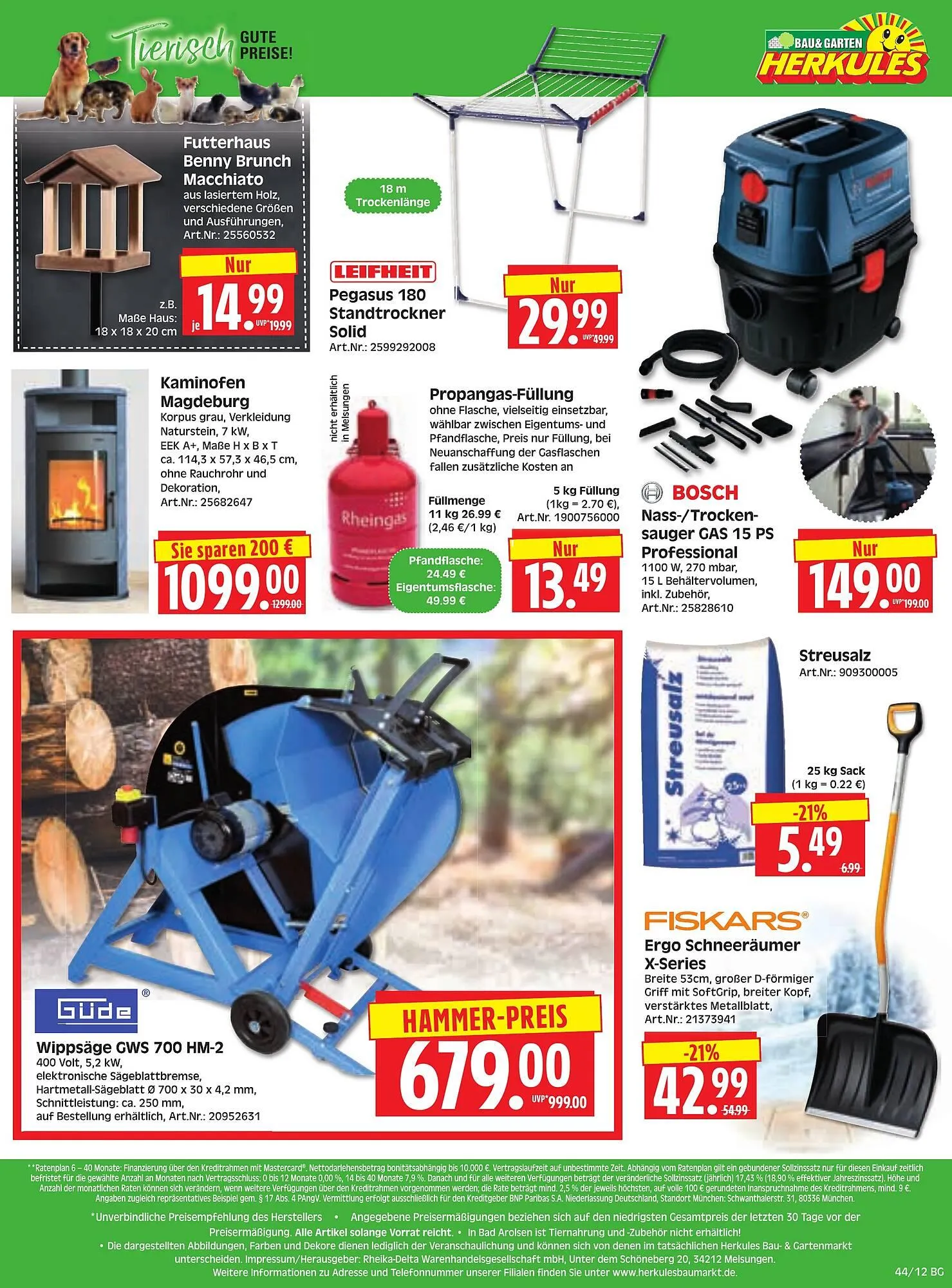 Herkules Baumarkt Prospekt von 27. Oktober bis 1. November 2025 - Prospekt seite 12