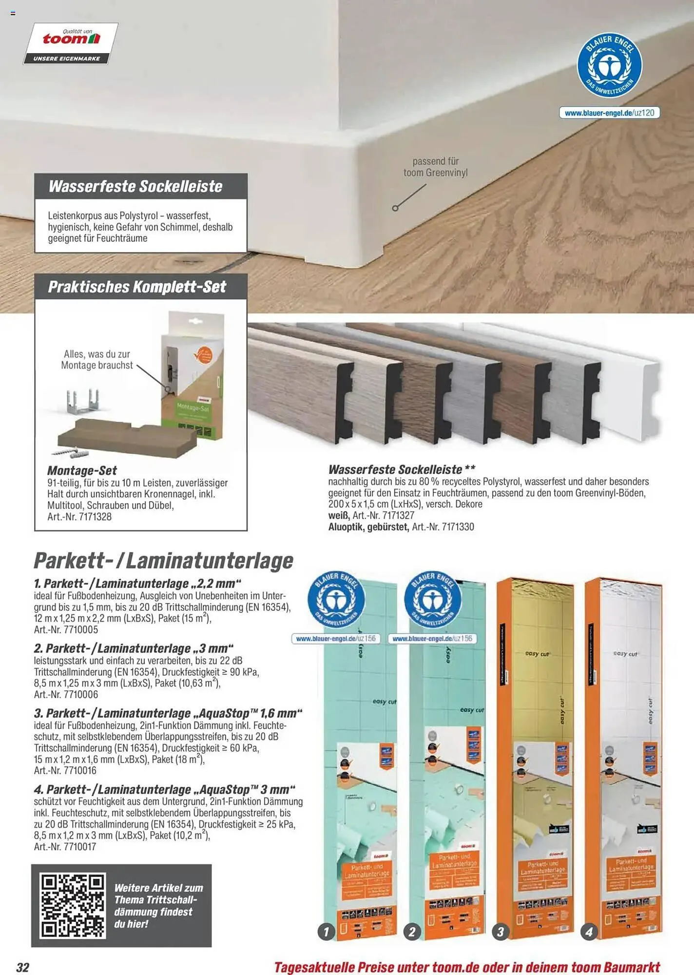 toom Baumarkt Prospekt von 21. August bis 31. Dezember 2025 - Prospekt seite 32