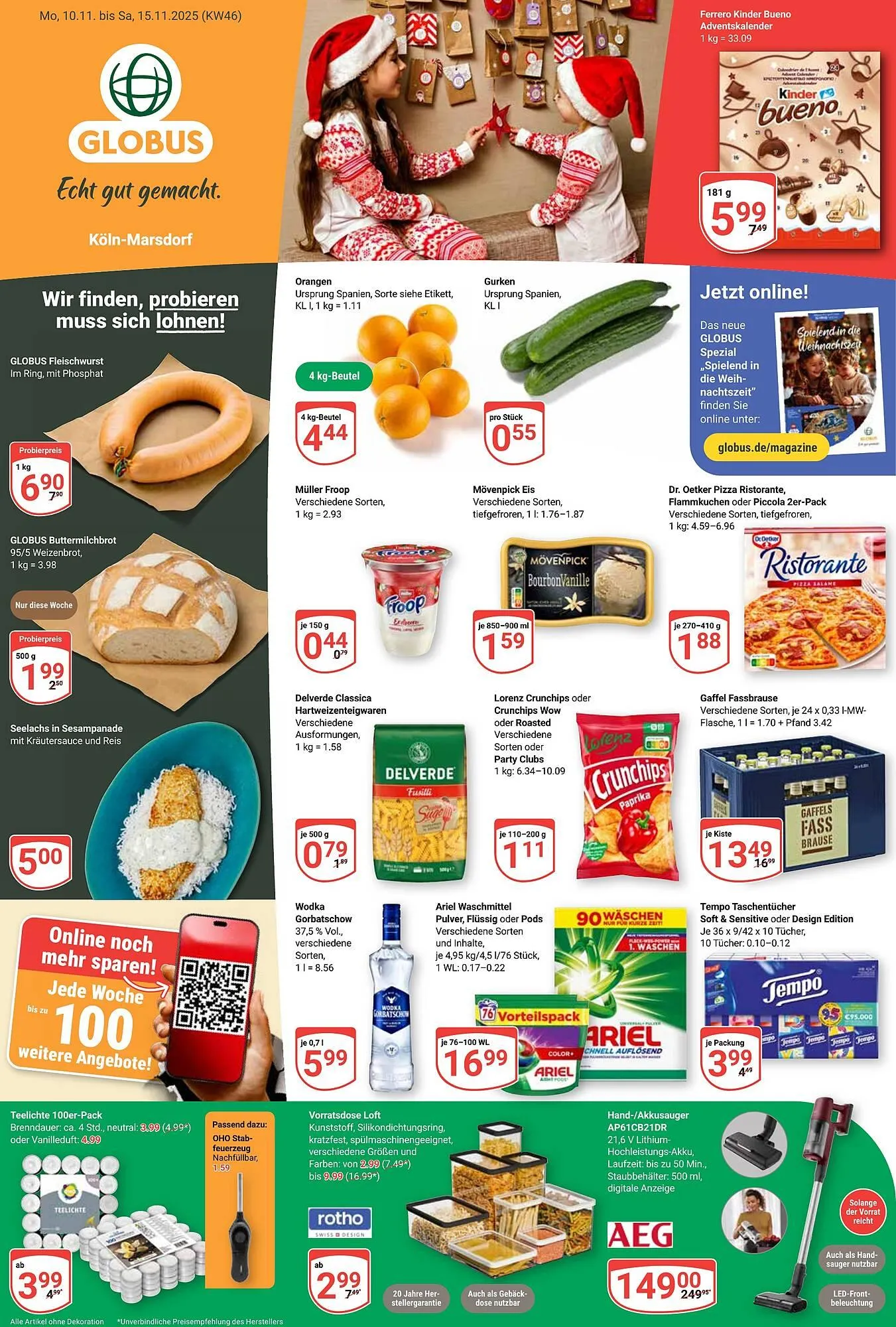 Globus Prospekt von 10. November bis 15. November 2025 - Prospekt seite 1