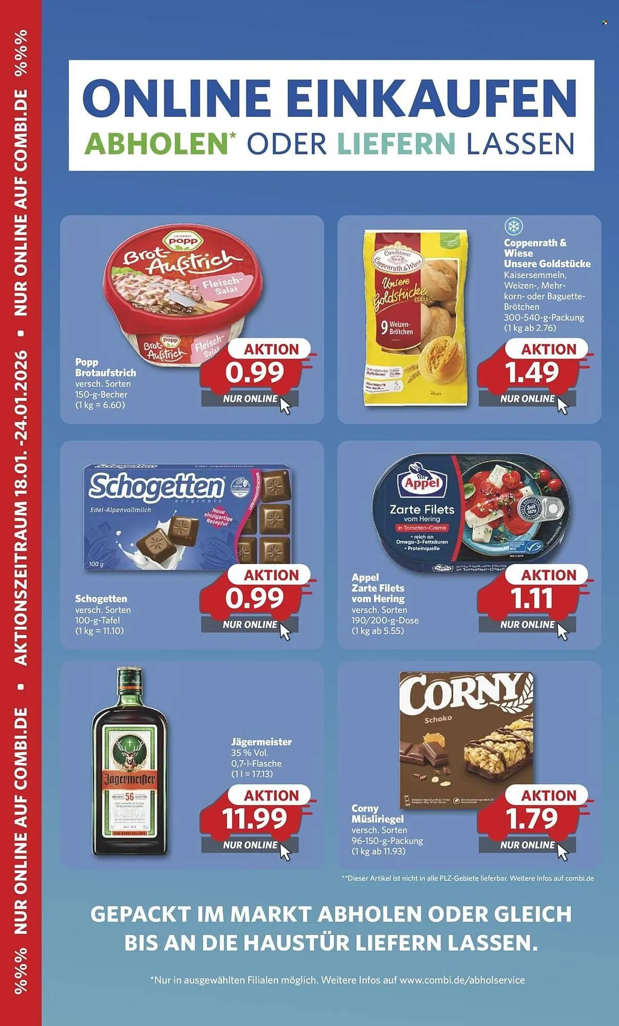 Combi Prospekt von 18. Januar bis 24. Januar 2026 - Prospekt seite 1