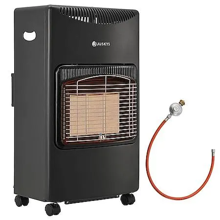 Juskys Gasheizung GS42US – Infrarot-Heizstrahler bis 4200 W für Terrasse & Outdoor in Schwarz