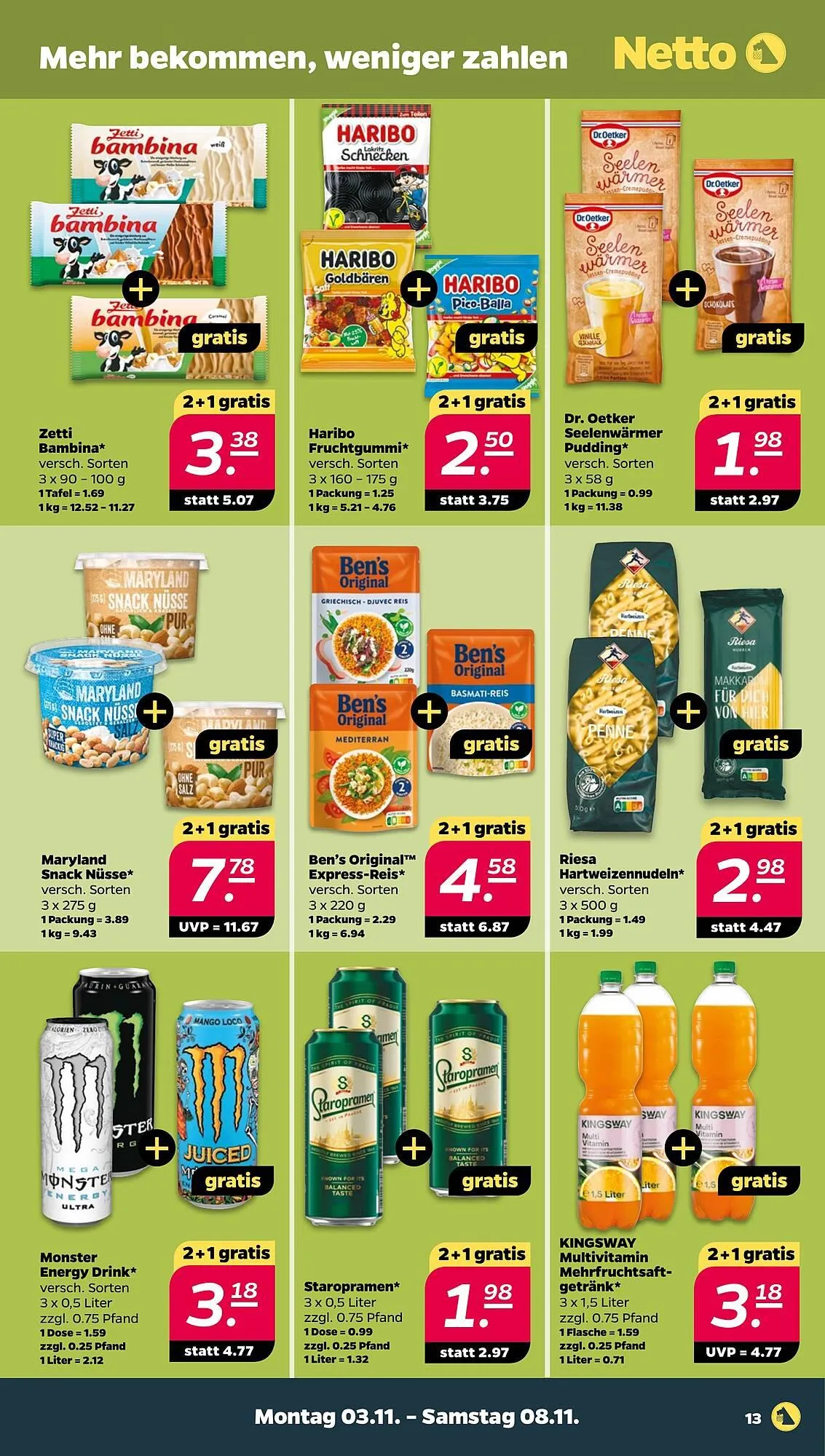 NETTO Prospekt von 3. November bis 8. November 2025 - Prospekt seite 13