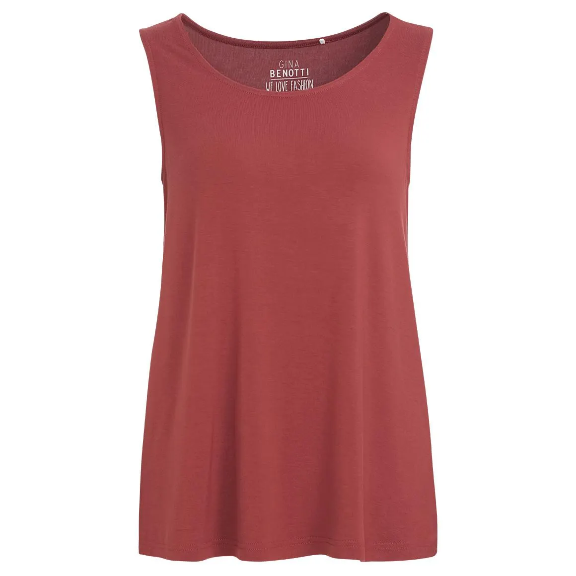 Damen Top in Unifarben