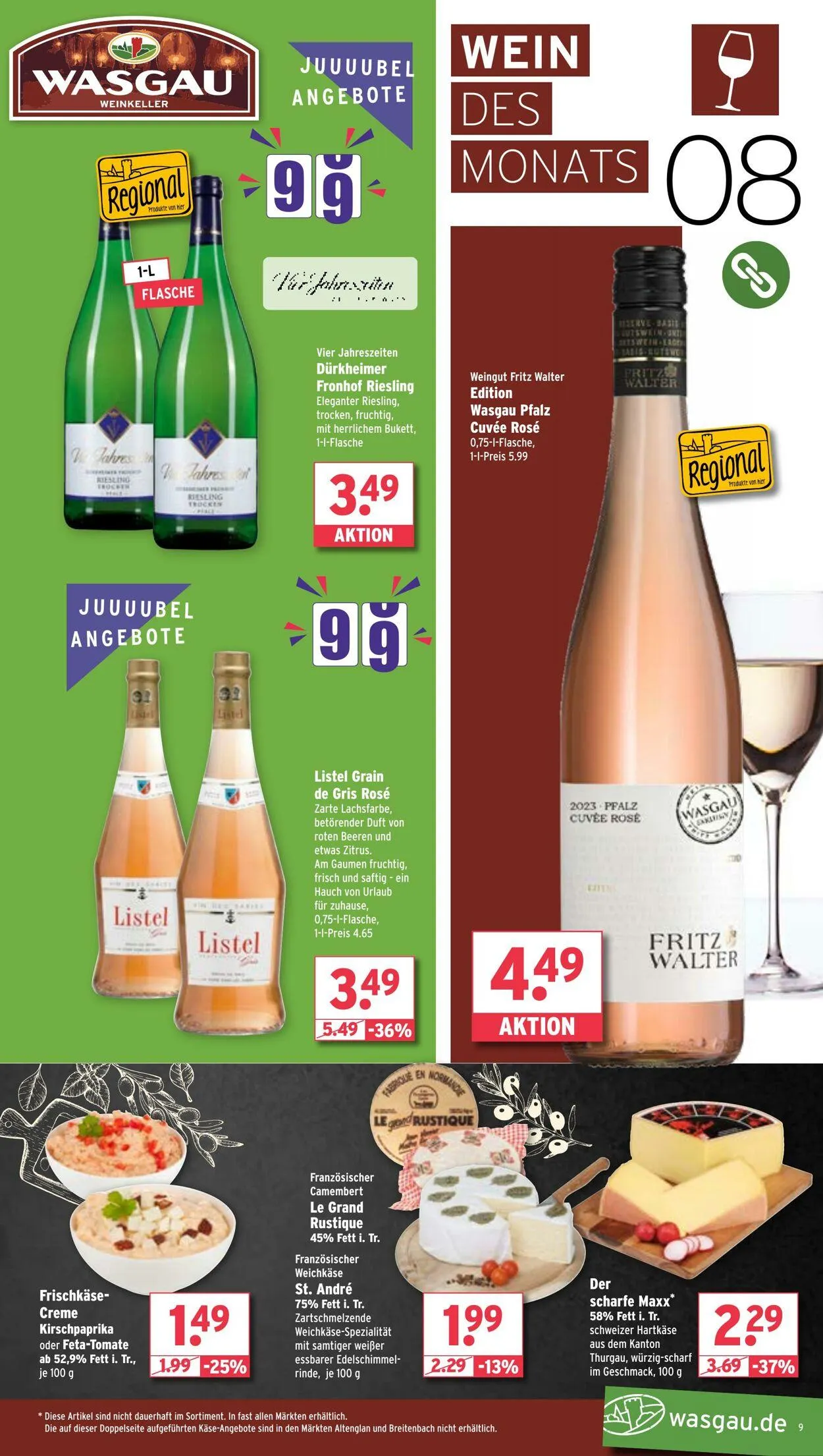 WASGAU Aktueller Prospekt von 7. September bis 21. September 2025 - Prospekt seite 9