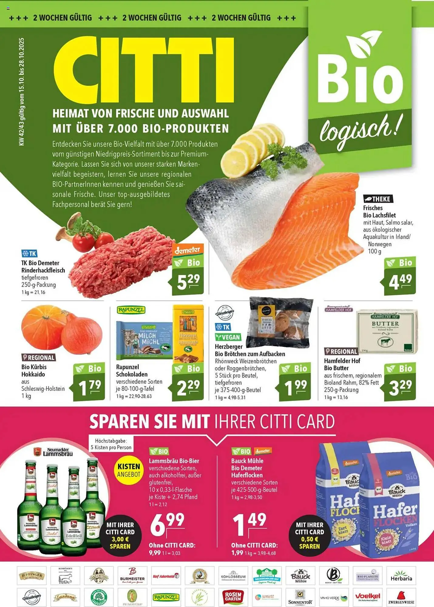 CITTI Markt Prospekt von 15. Oktober bis 28. Oktober 2025 - Prospekt seite 1