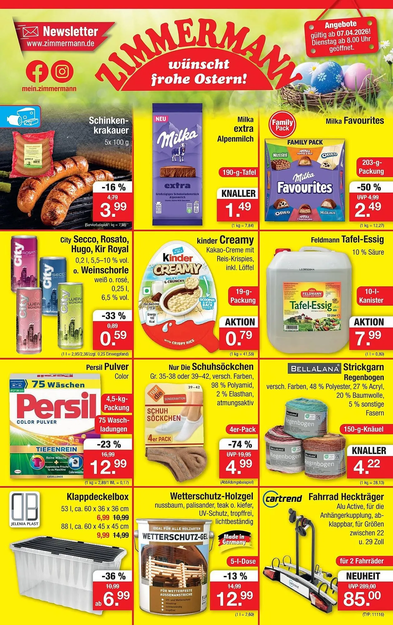 Zimmermann Prospekt von 7. April bis 11. April 2026 - Prospekt seite 1