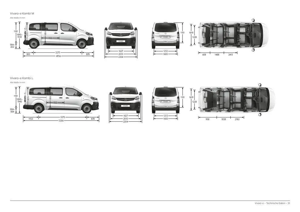 Opel Vivaro-e Cargo von 27. Februar bis 27. Februar 2025 - Prospekt seite 31