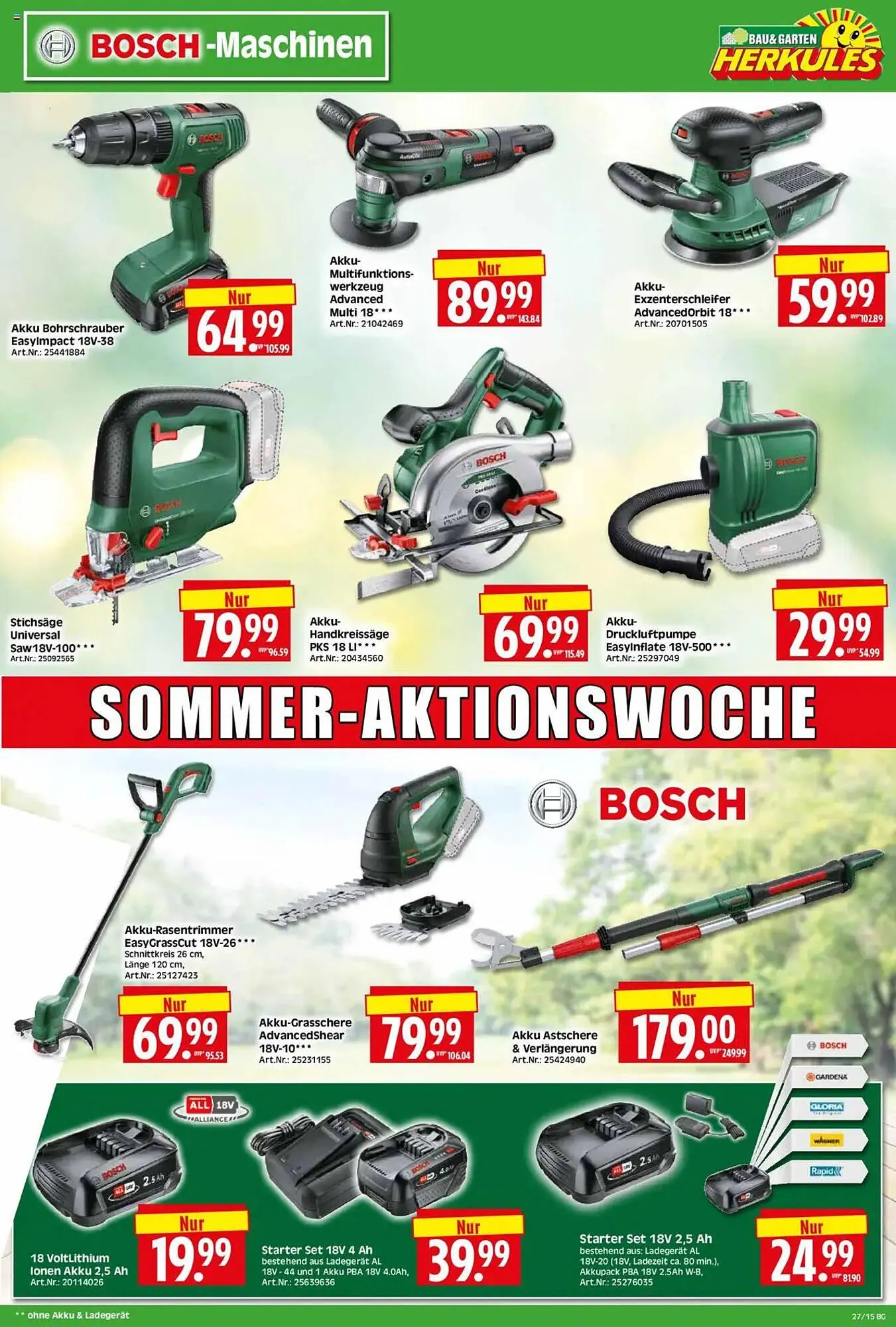 Herkules Baumarkt Prospekt von 30. Juni bis 5. Juli 2025 - Prospekt seite 15