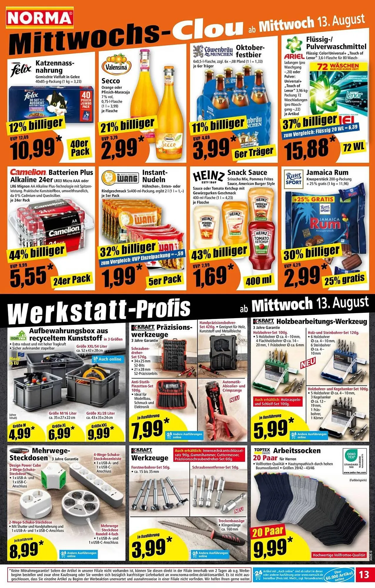 Norma Prospekt von 11. August bis 17. August 2025 - Prospekt seite 13