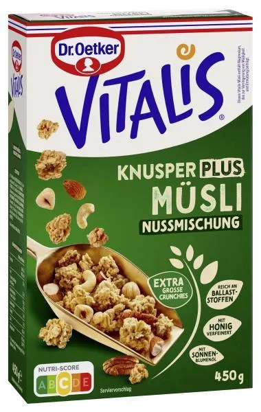 Dr. Oetker Vitalis Knusper Plus Müsli Nussmischung