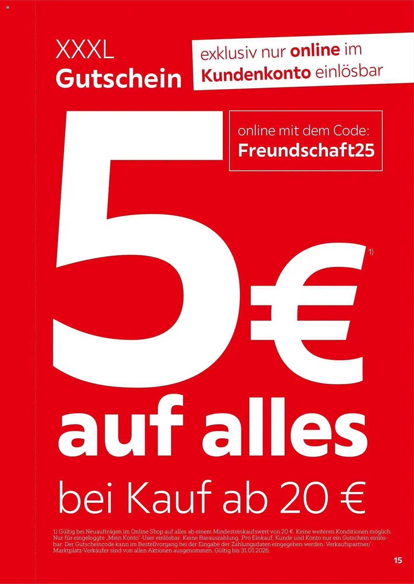 XXXLutz Prospekt von 1. August bis 31. Januar 2026 - Prospekt seite 15