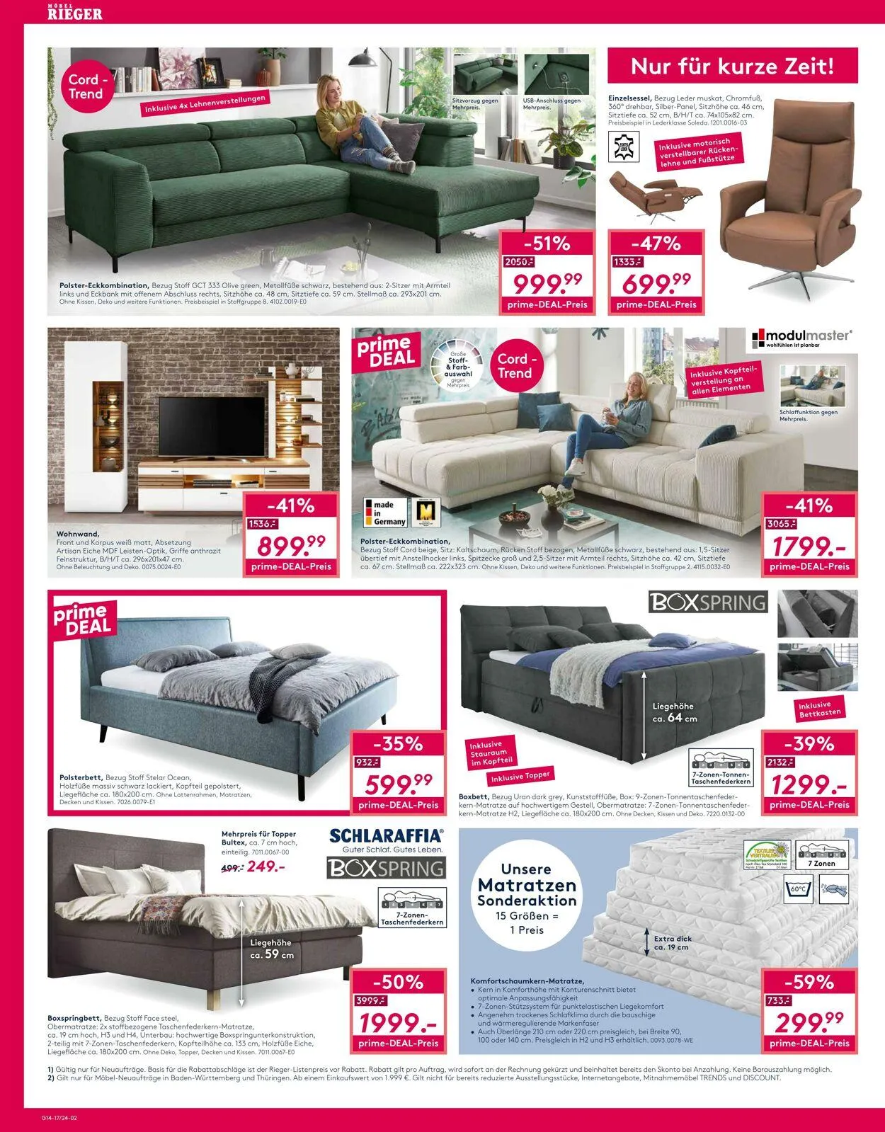 Möbel Rieger Aktueller Prospekt von 28. Januar bis 11. Februar 2026 - Prospekt seite 2