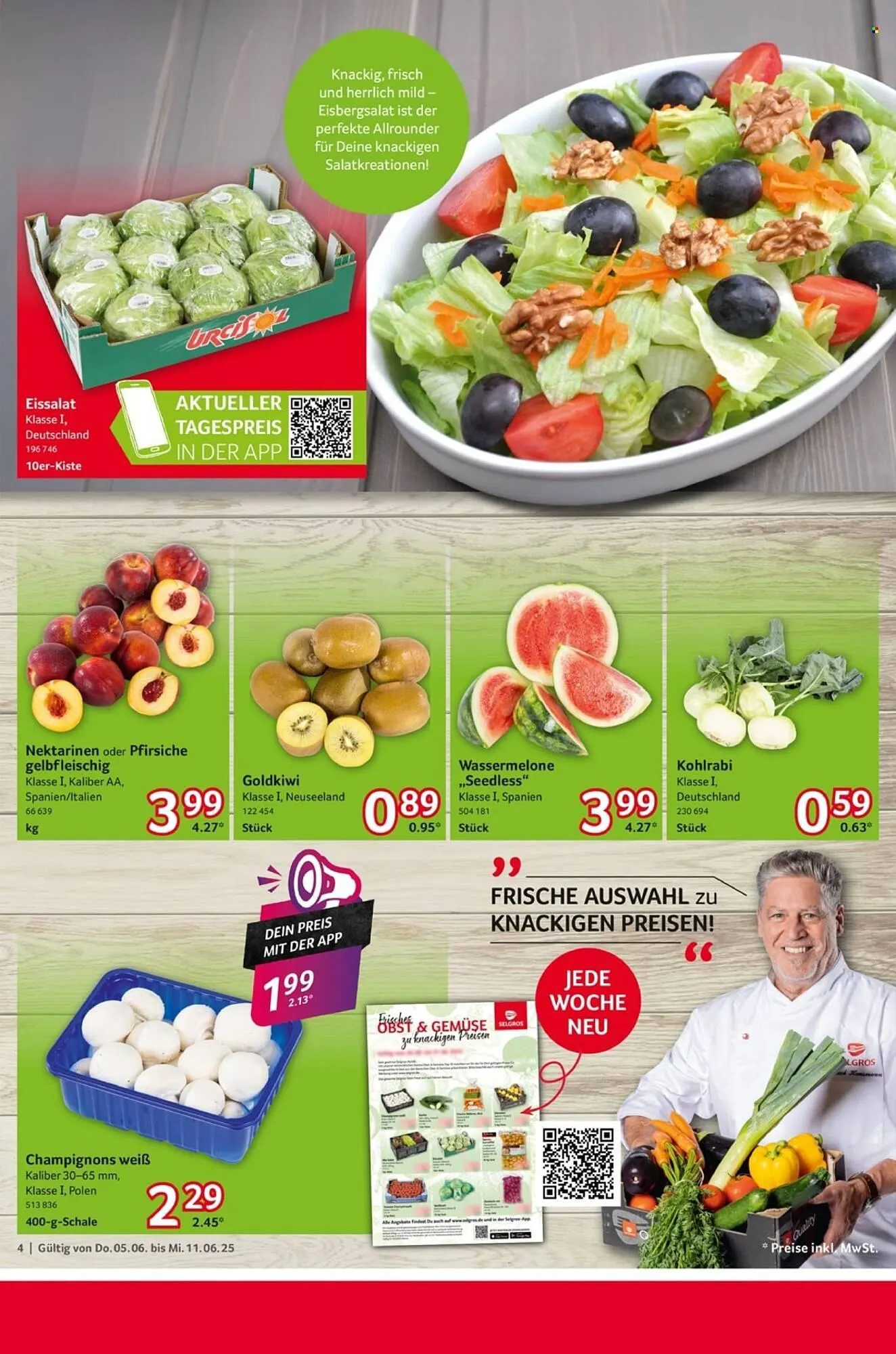 Selgros Prospekt von 5. Juni bis 11. Juni 2025 - Prospekt seite 4