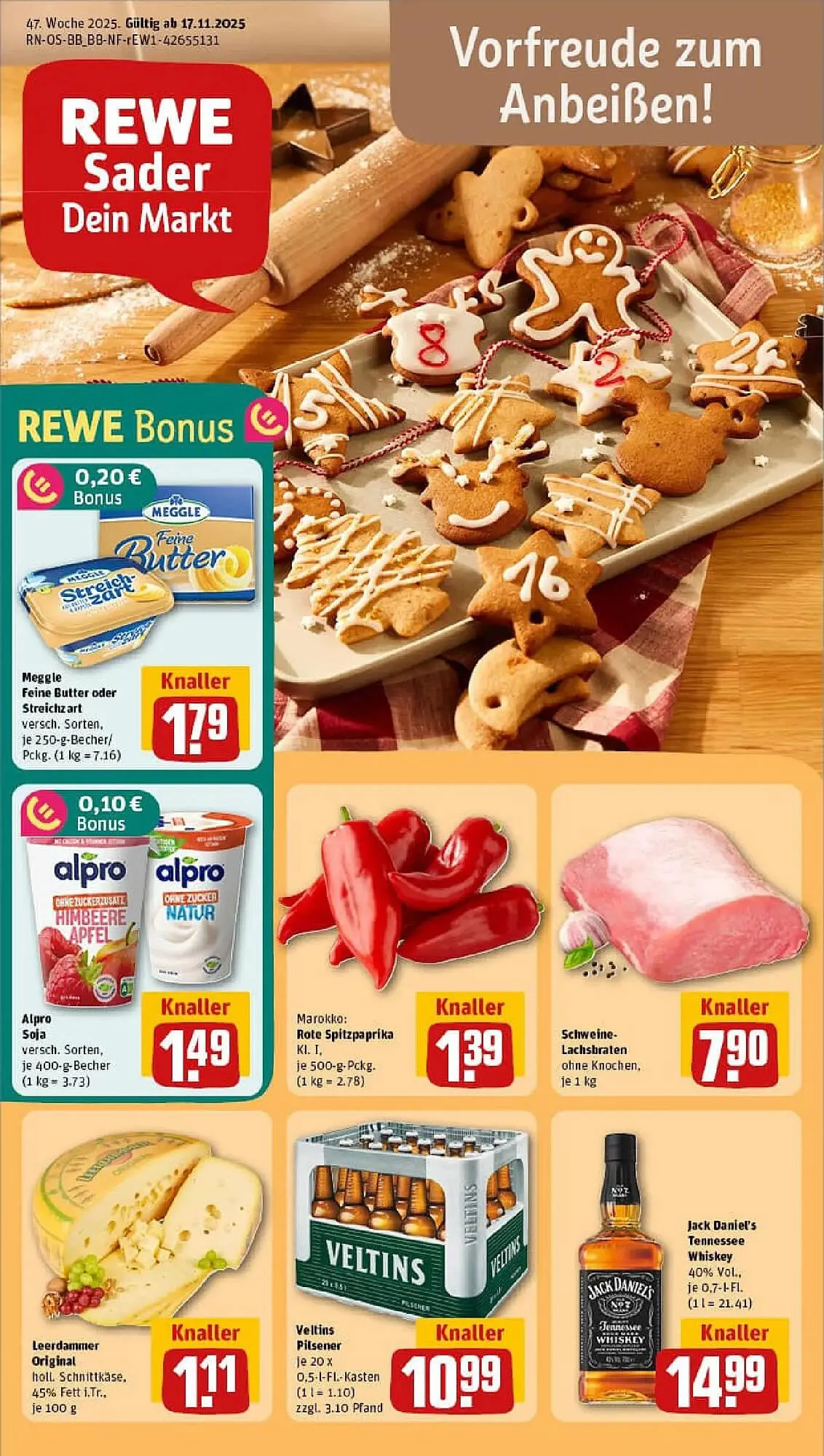 REWE Prospekt von 16. November bis 23. November 2025 - Prospekt seite 1