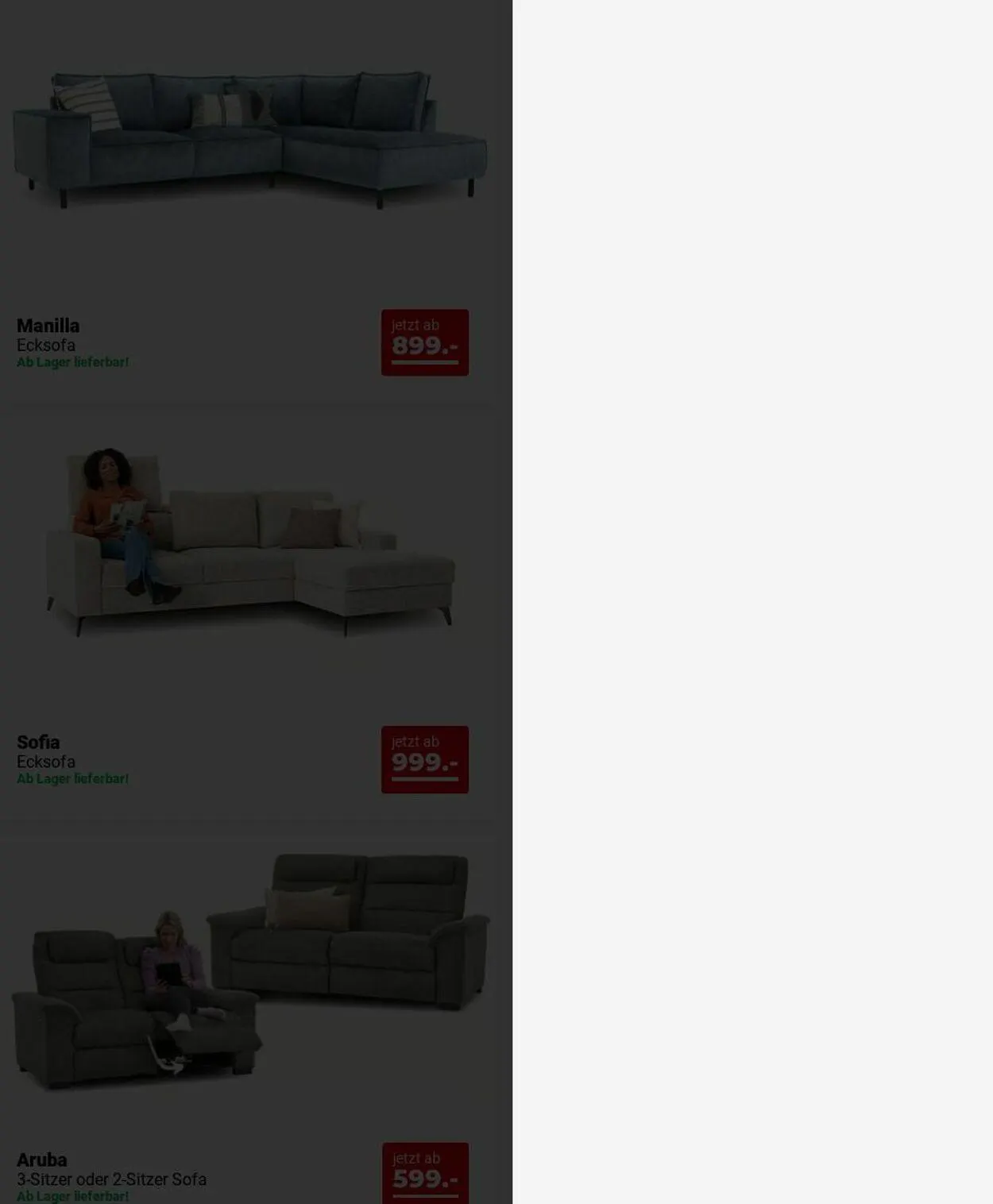 Seats and Sofas Aktueller Prospekt von 20. Oktober bis 29. Oktober 2025 - Prospekt seite 8