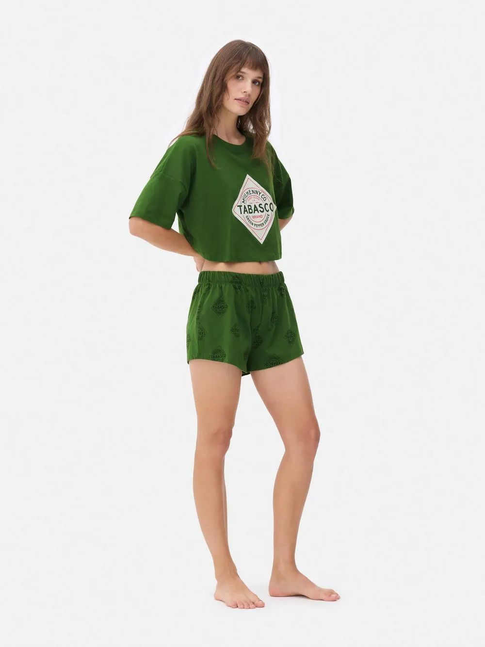 Kurzes, bedrucktes „Tabasco“ Set