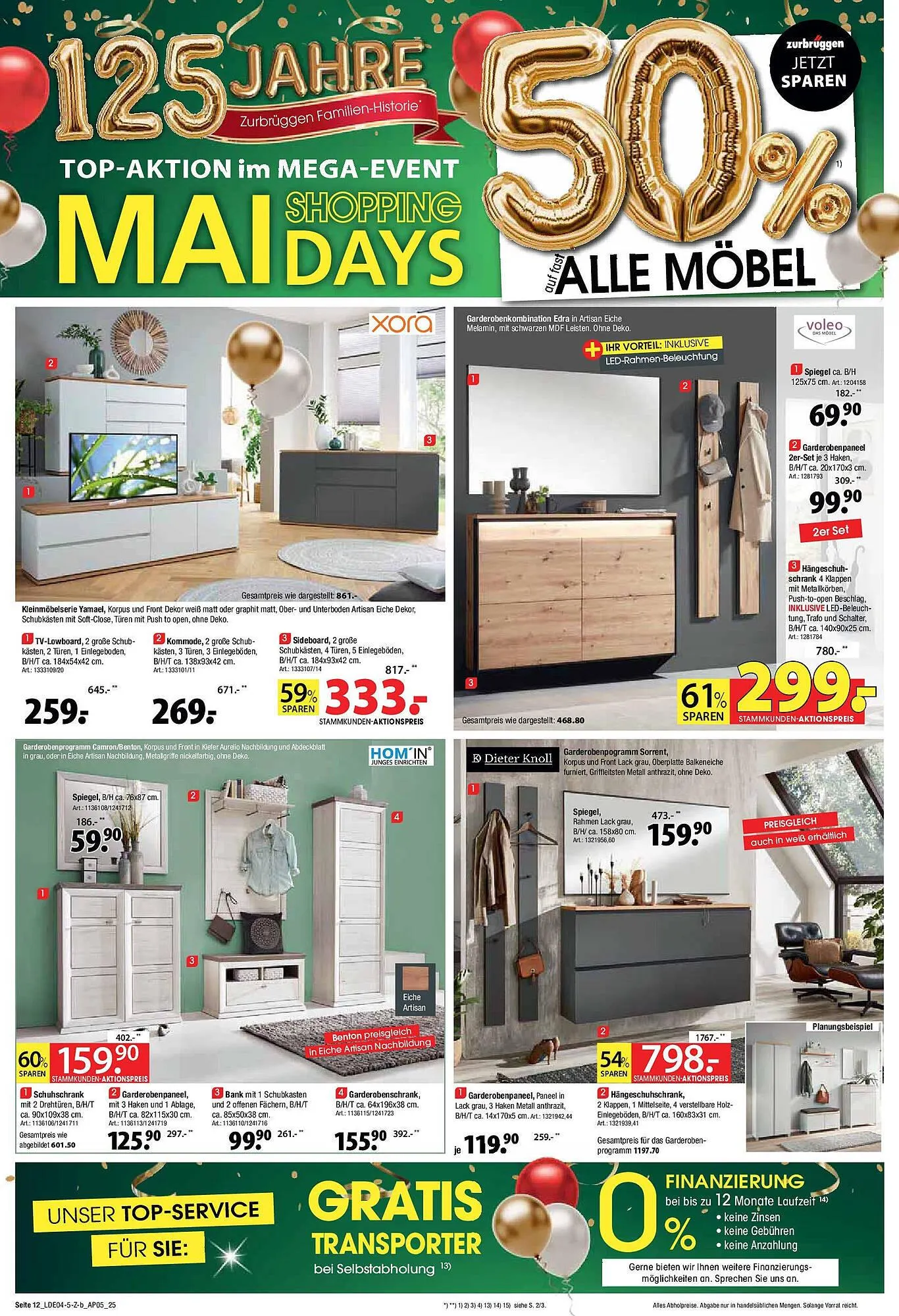 Zurbrüggen Prospekt von 25. April bis 10. Mai 2025 - Prospekt seite 12
