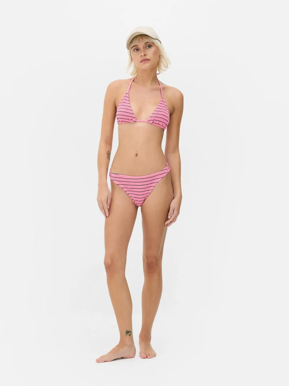 Triangel-Bikinitop in Knitteroptik