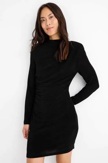 Bodycon dress with rhinestones