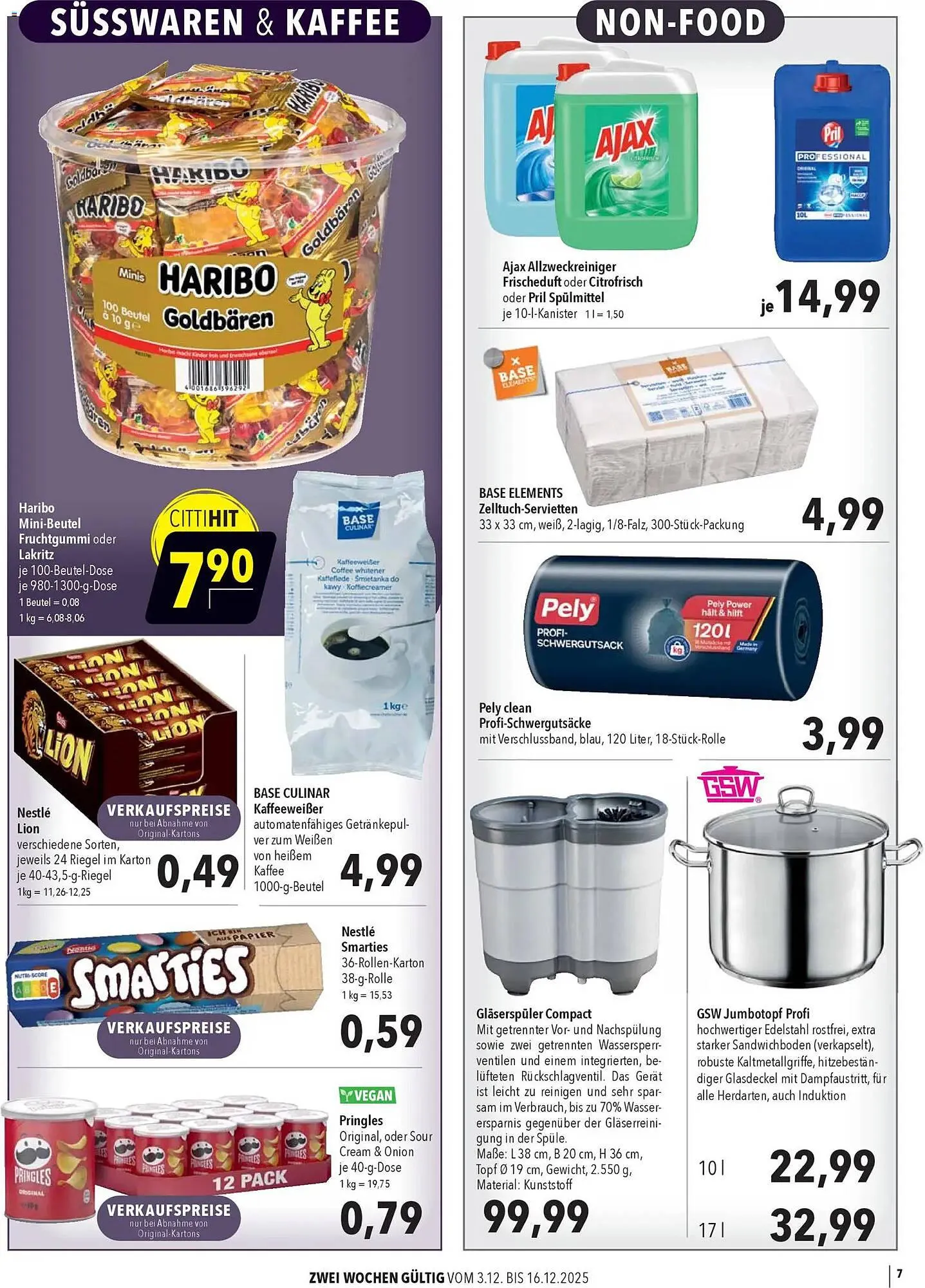 CITTI Markt Prospekt von 3. Dezember bis 16. Dezember 2025 - Prospekt seite 7