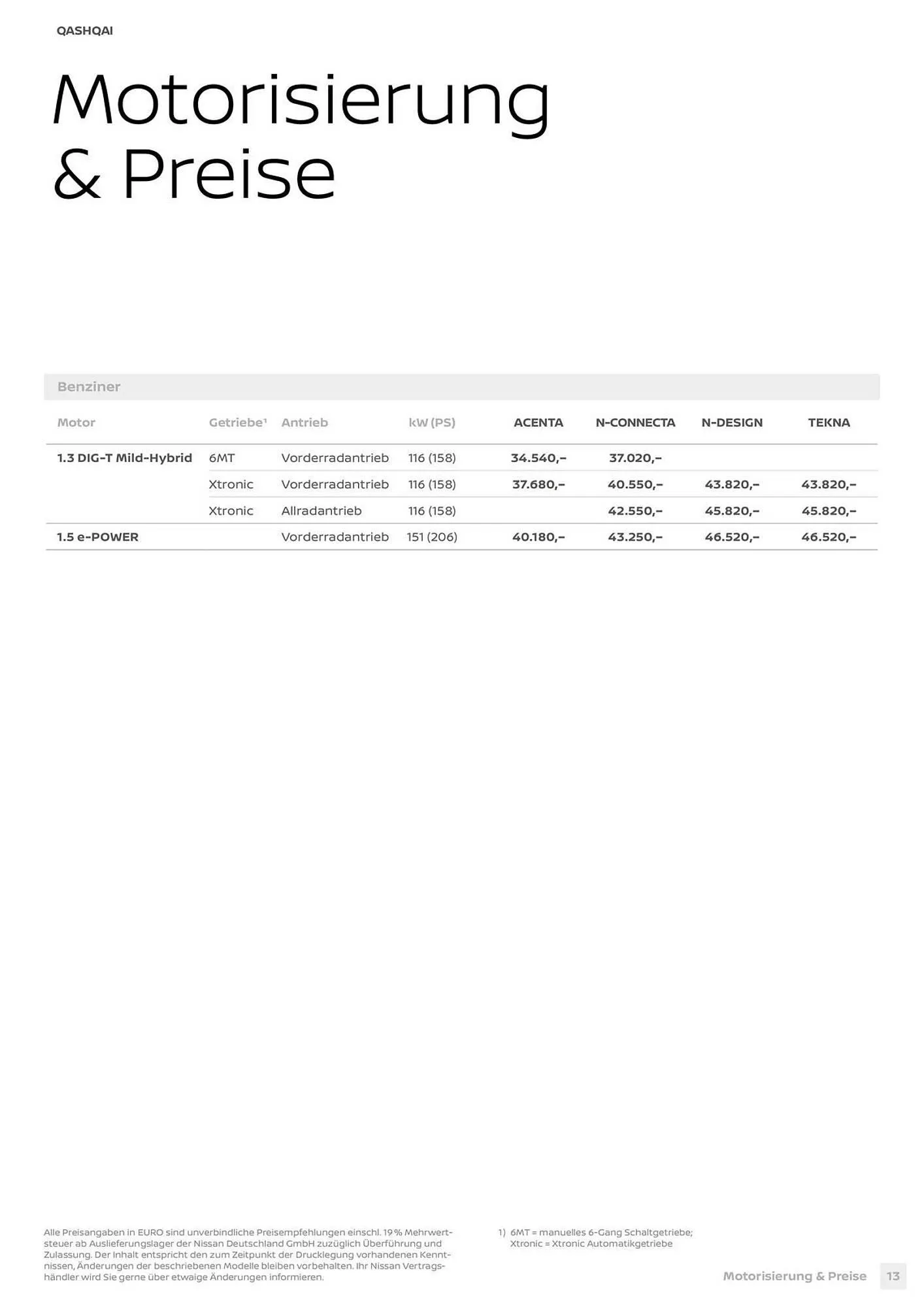 Nissan Prospekt von 3. April bis 30. März 2027 - Prospekt seite 13