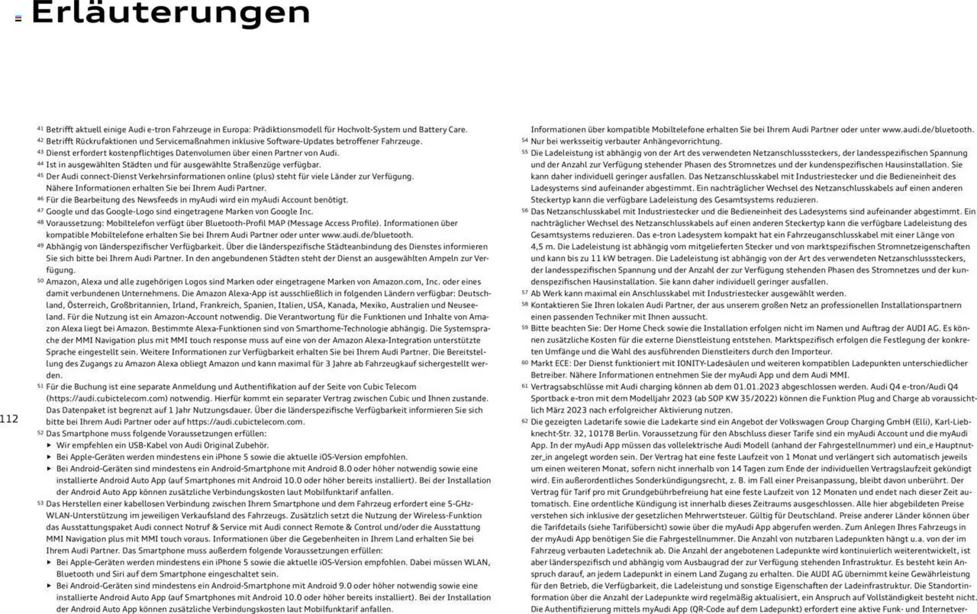 Audi Prospekt von 29. Januar bis 23. Januar 2026 - Prospekt seite 112