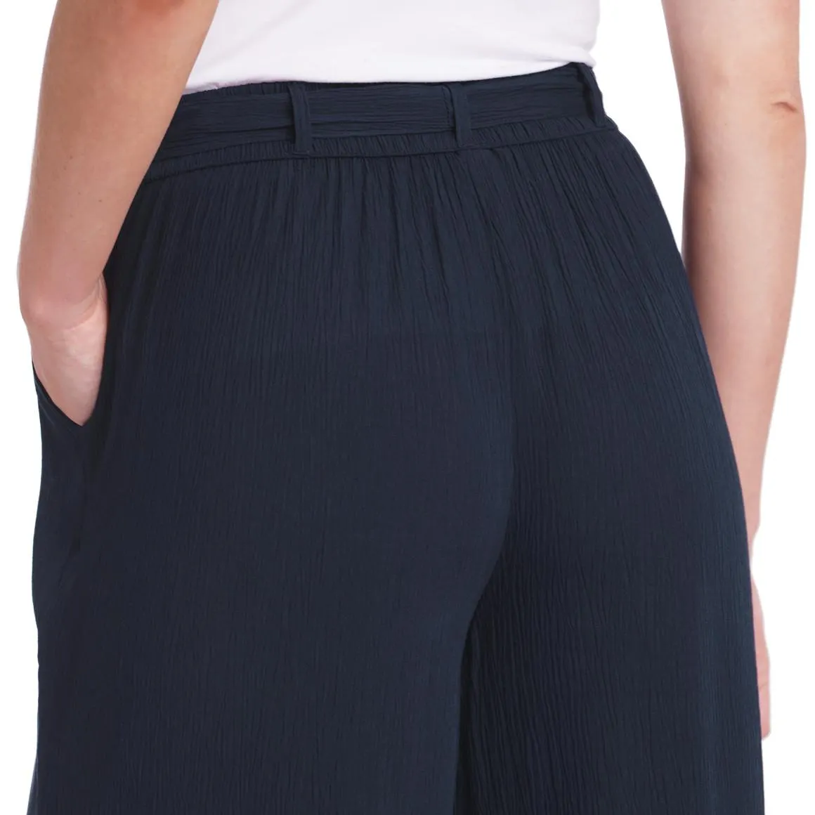 Damen Culotte mit Bindegürtel