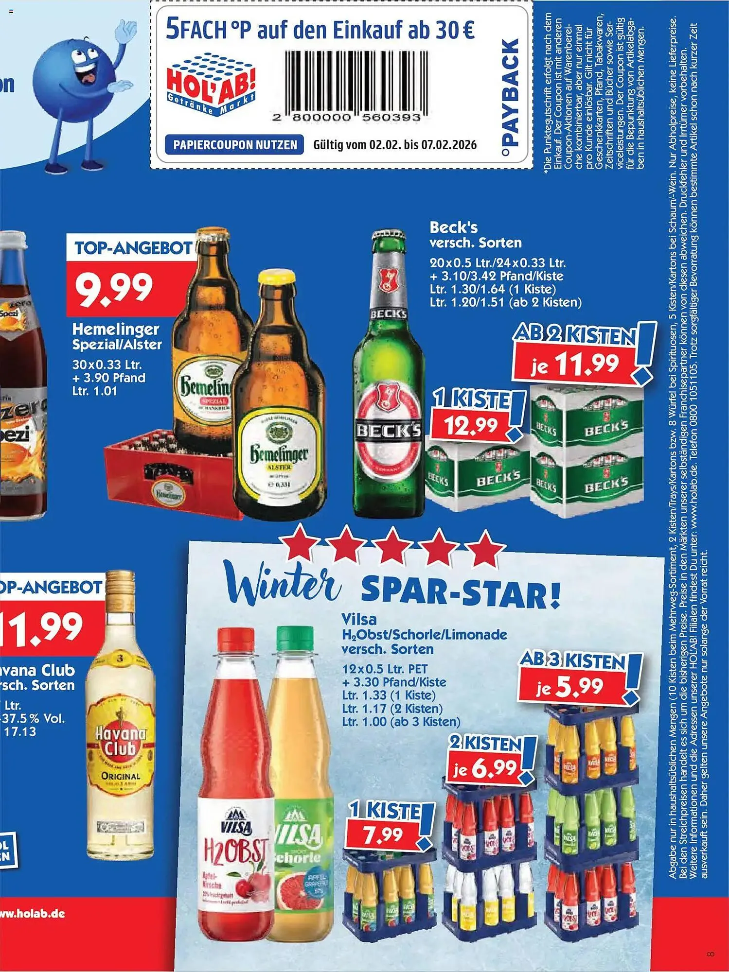 Hol'ab Getränkemarkt Prospekt von 2. Februar bis 7. Februar 2026 - Prospekt seite 3